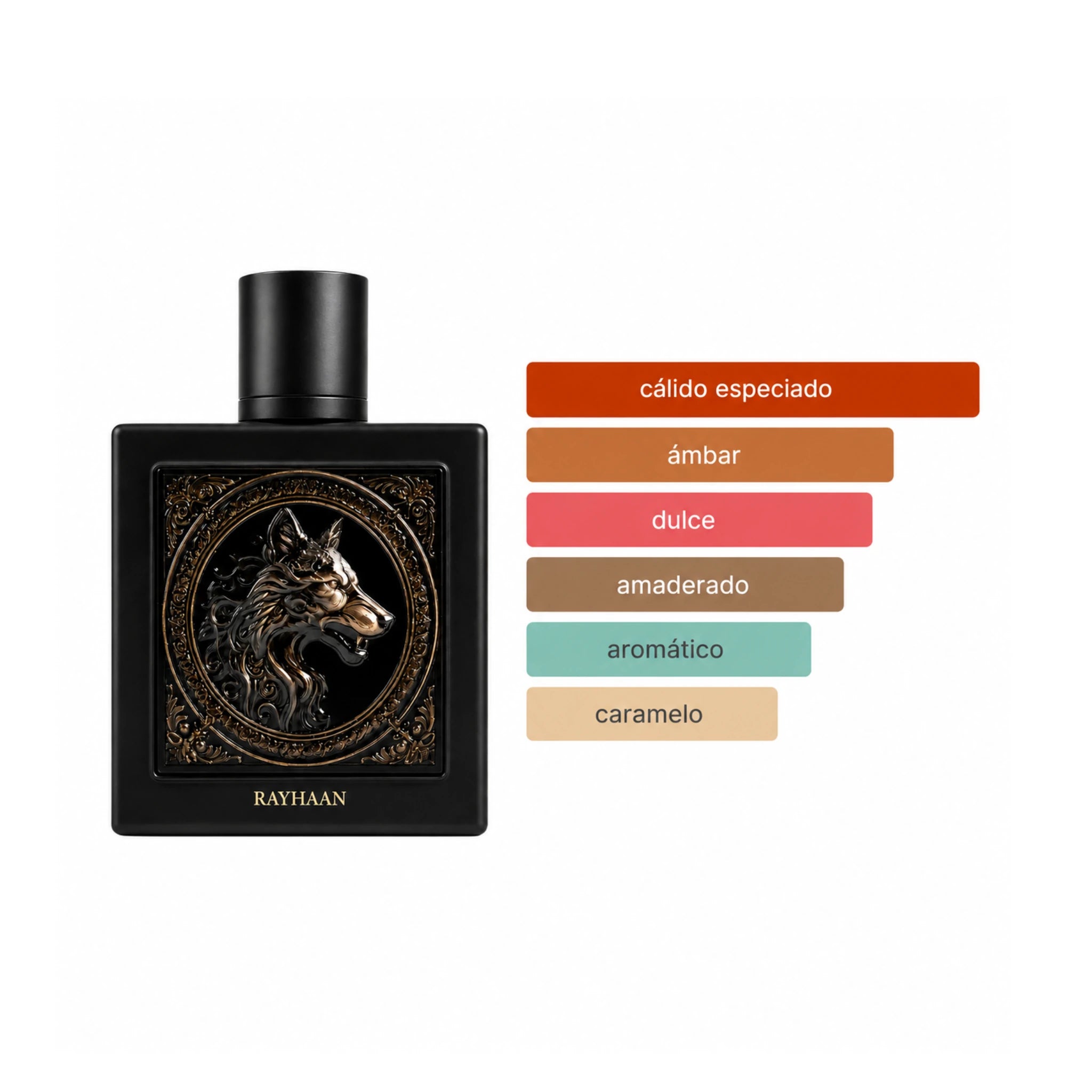 Aromas del perfume Wolf Rayhaan Eau de Parfum