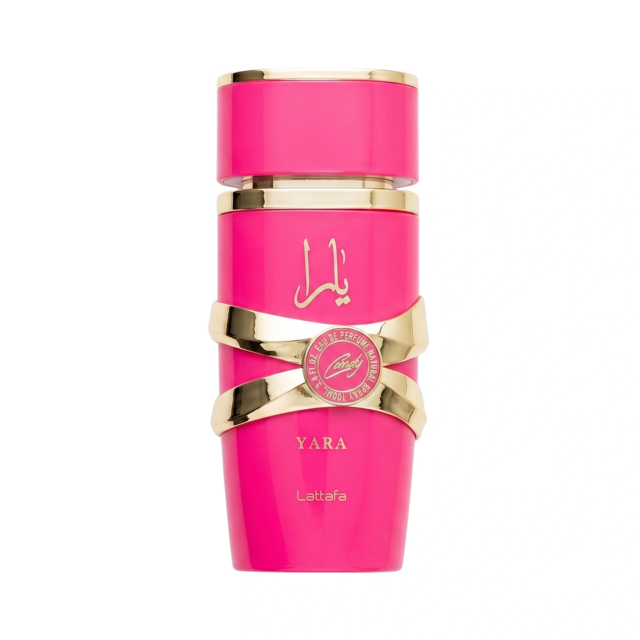 Frasco de Yara Candy Lattafa Eau de Parfum Para Mujer