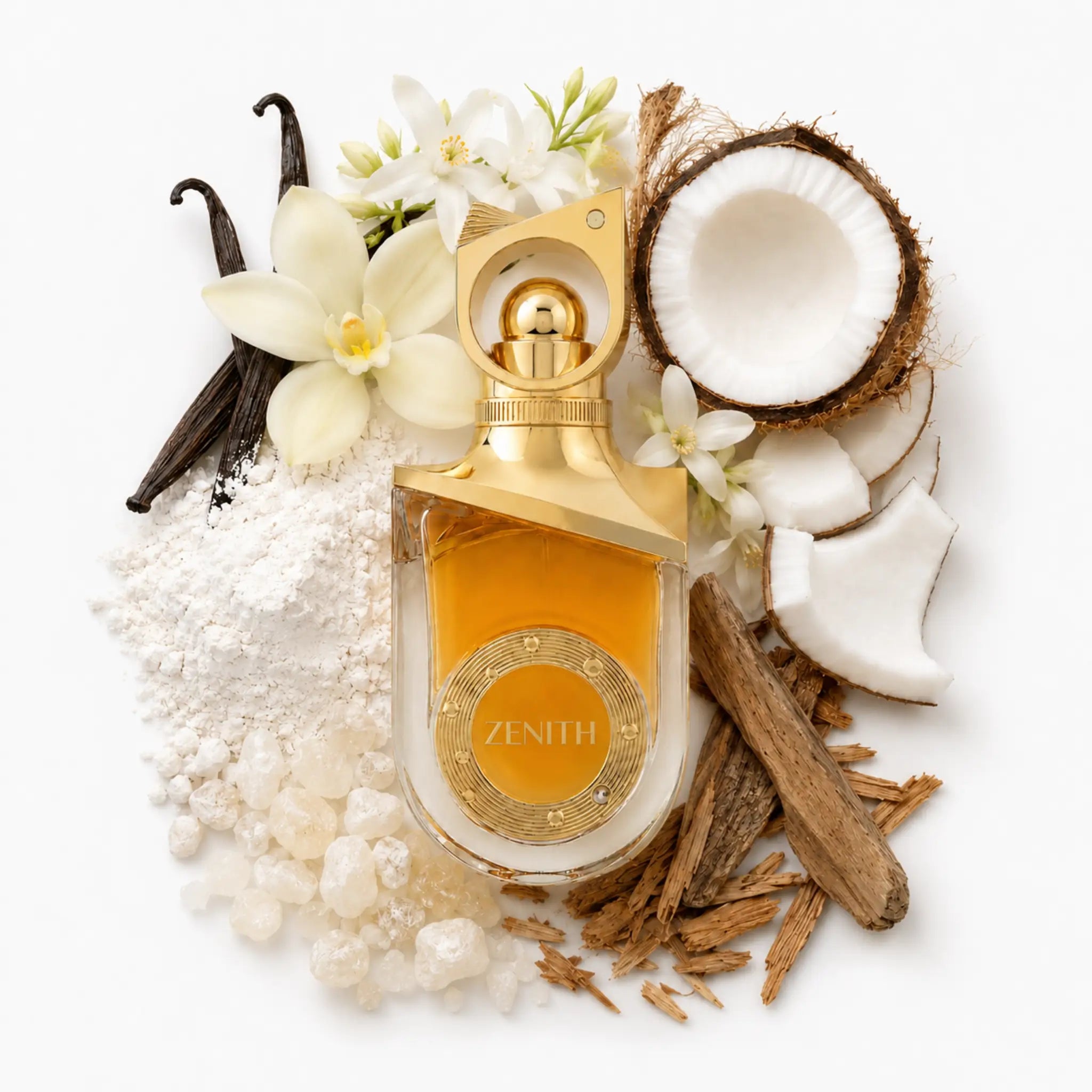 Zenith Riiffs Extrait de Parfum con ingredientes de fondo