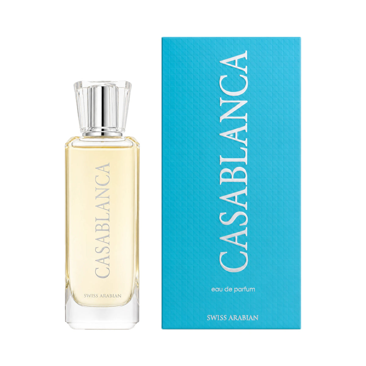 Frasco y caja de Casablanca Swiss Arabian Eau de Parfum Unisex