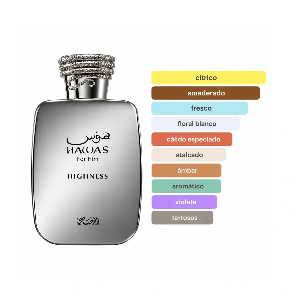 Hawas Highness Rasasi con sus acordes principales