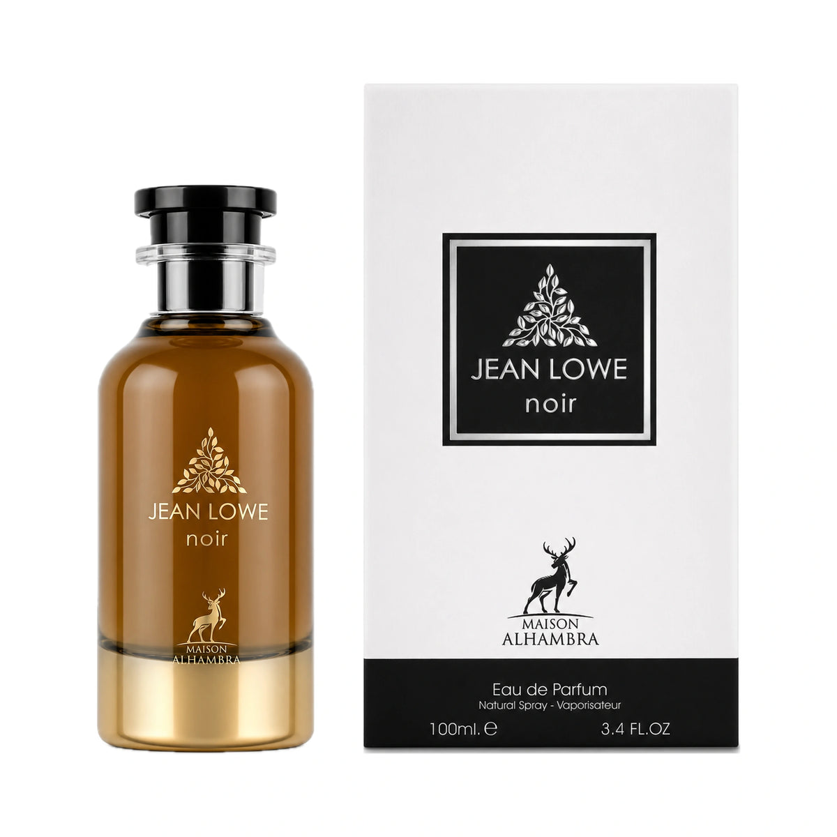 Frasco y caja de Jean Lowe Noir Maison Alhambra Eau de Parfum Para Hombre