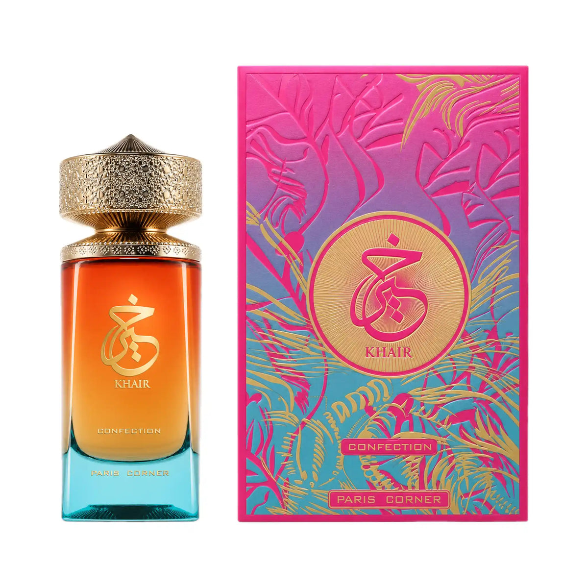 Frasco y caja de Khair Confection Paris Corner Eau de Parfum Para Mujer