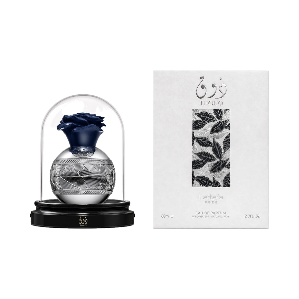 Frasco y caja del perfume Thouq Lattafa Eau de Parfum Para Mujer