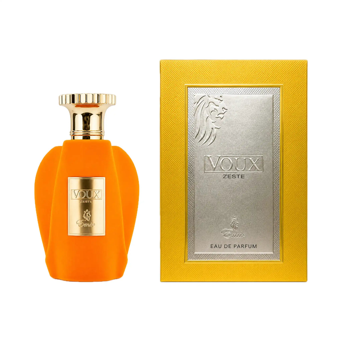 Frasco y caja del perfume Voux Zeste Emir Eau de Parfum