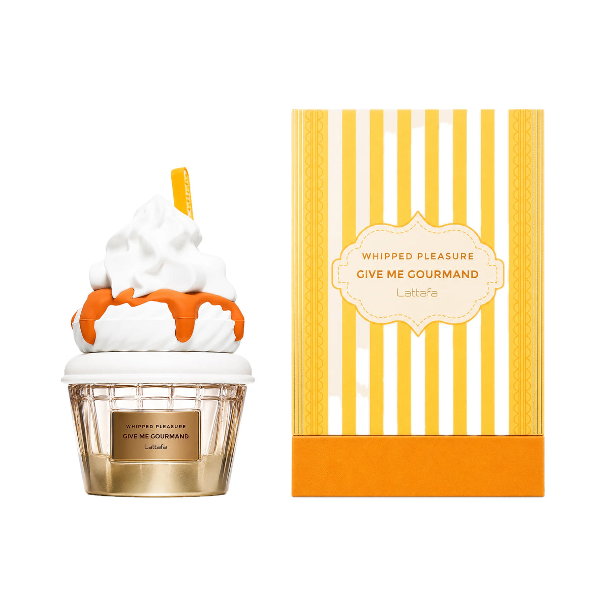 Frasco y caja del perfume Whipped Pleasure Lattafa Eau de Parfum