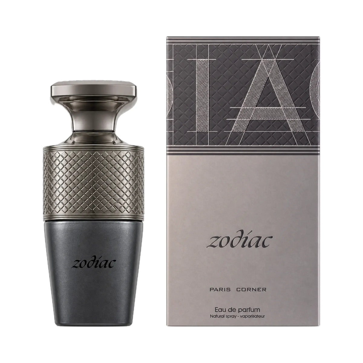 Frasco y caja del perfume Zodiac Paris Corner Eau de Parfum