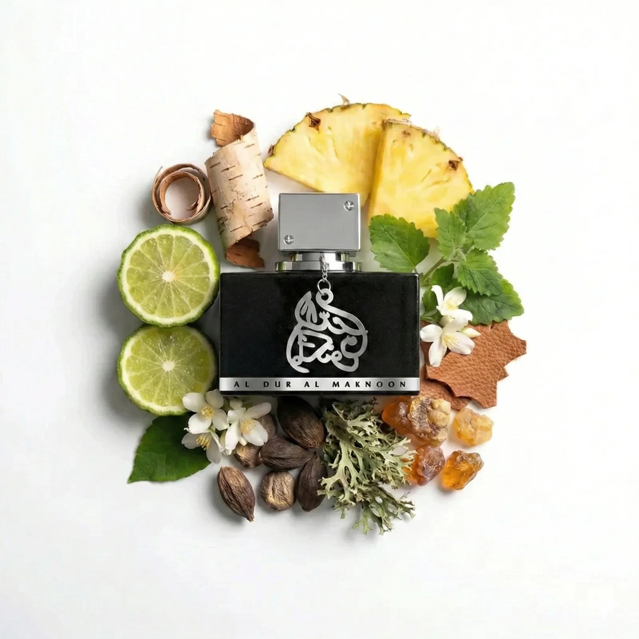 Al_Dur_Al_Maknoon_Silver_Lattafa_Eau_de_Parfum_Para_Hombre_Fondo_Blanco_Abedul_Pachuli