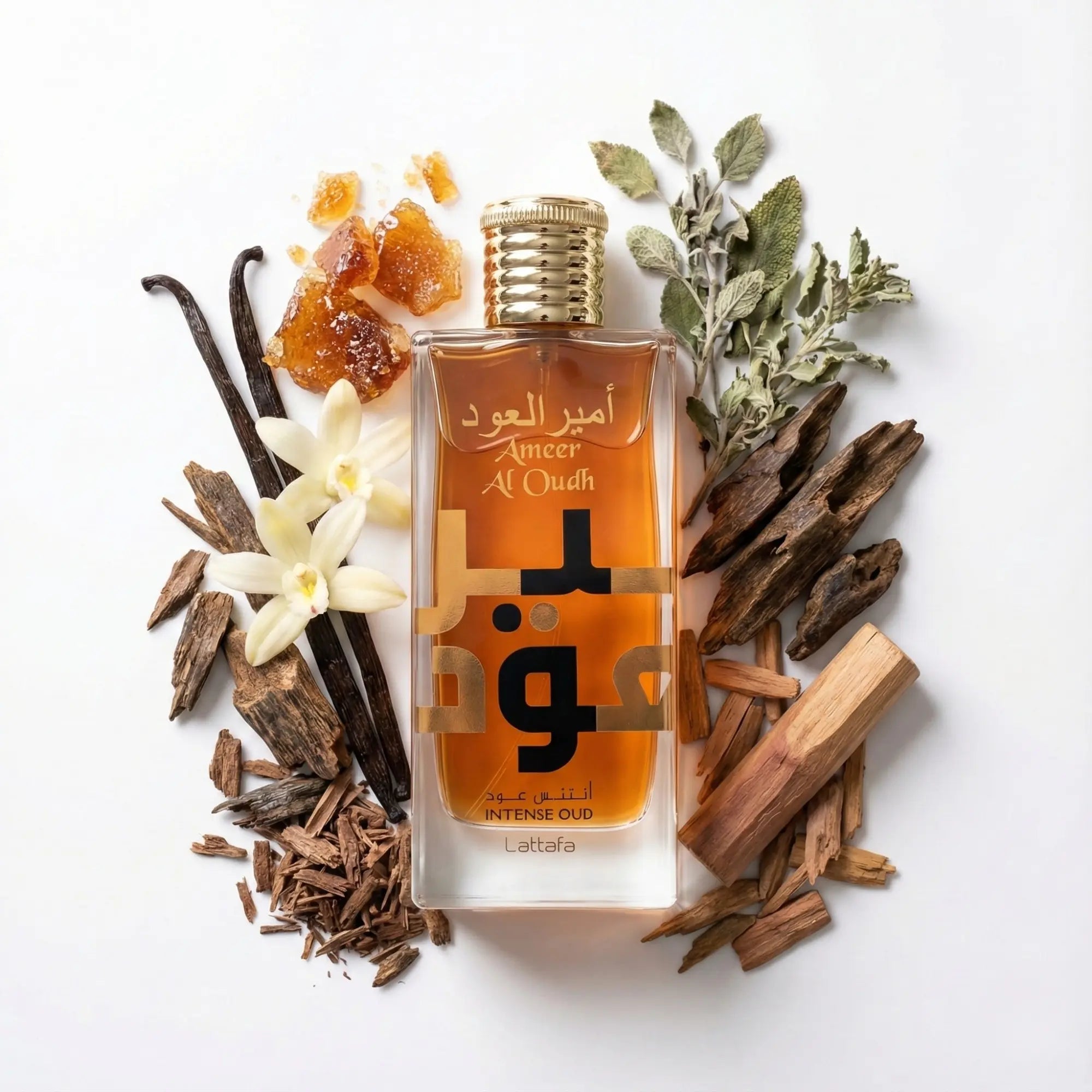 Ameer_Al_Oudh_Intense_Oud_Lattafa_Eau_de_Parfum_Unisex_Fondo_Blanco_Vainilla_Azucar