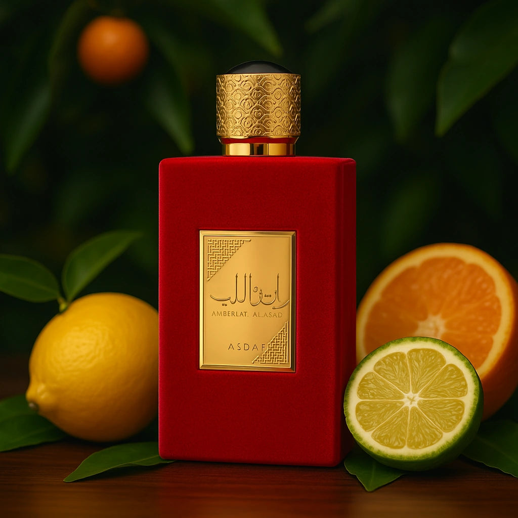 Ameerat Al Arab Asdaaf Eau de Parfum Para Mujer con fondode frutas