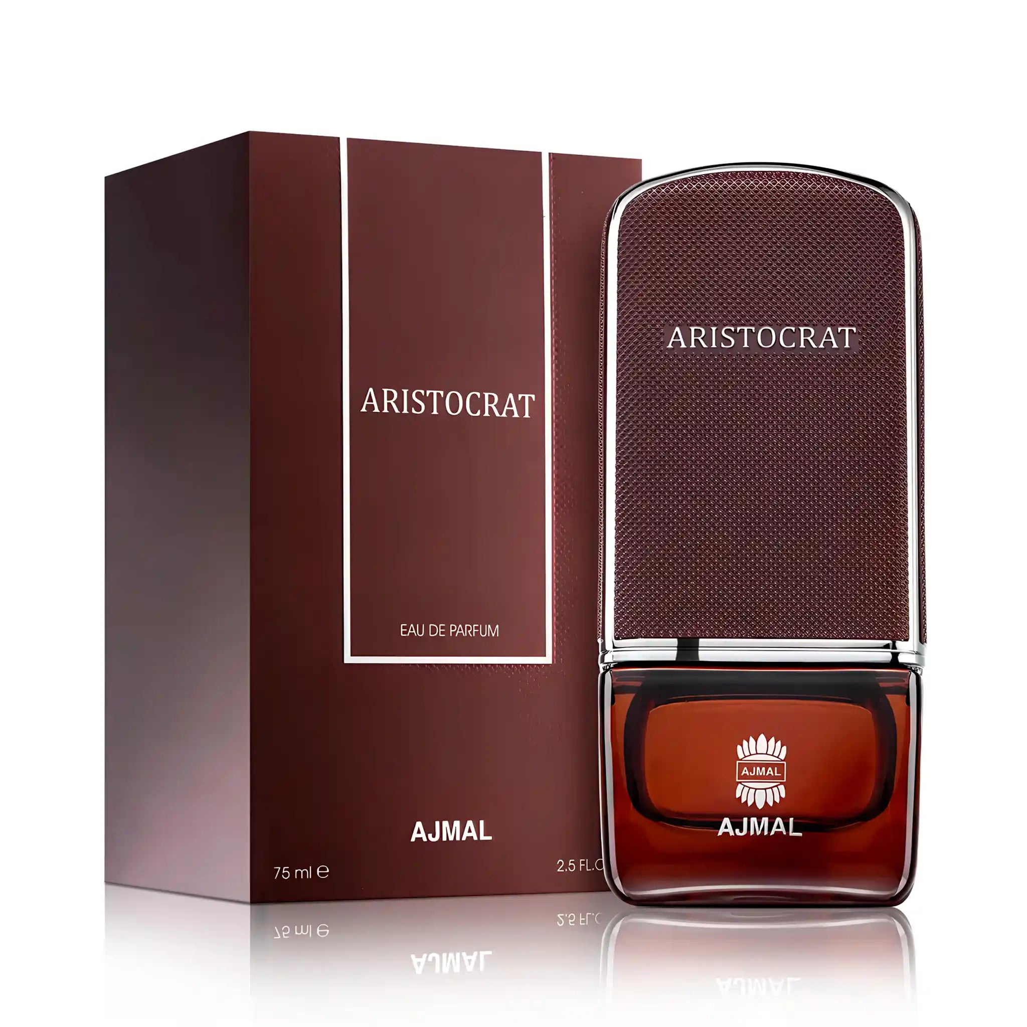 Frasco y caja de Aristocrat Men Ajmal Eau de Parfum Para Hombre