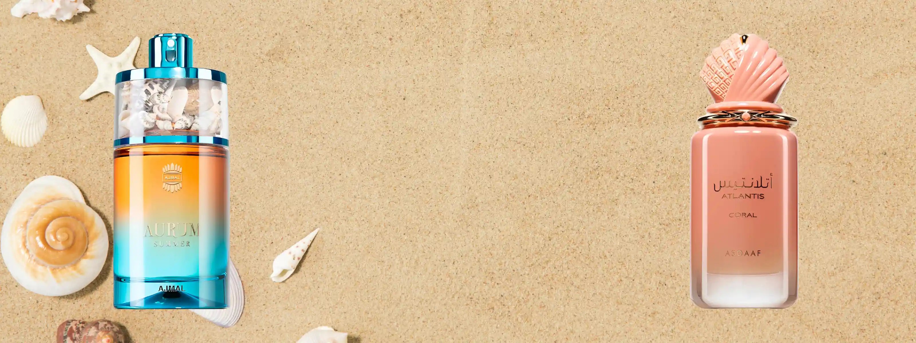 Banner escritorio perfumes árabes verano