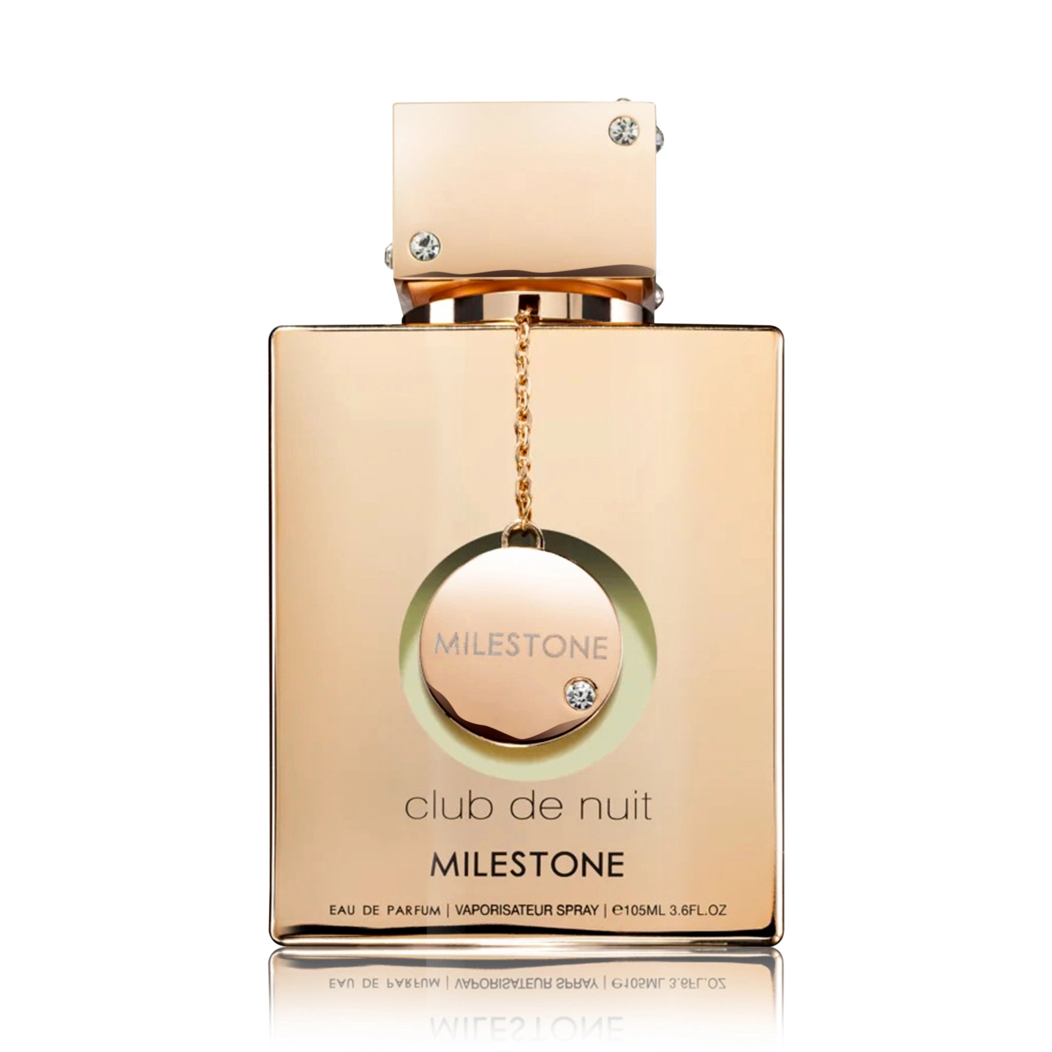 Club de Nuit Foto frontal del Milestone Armaf Eau de Parfum Unisex con fondo blanco