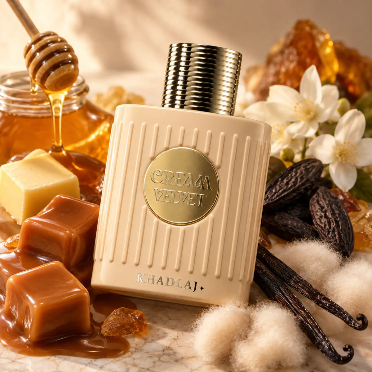 Fondo ingredientes de Cream Velvet Khadlaj Extrait de Parfum
