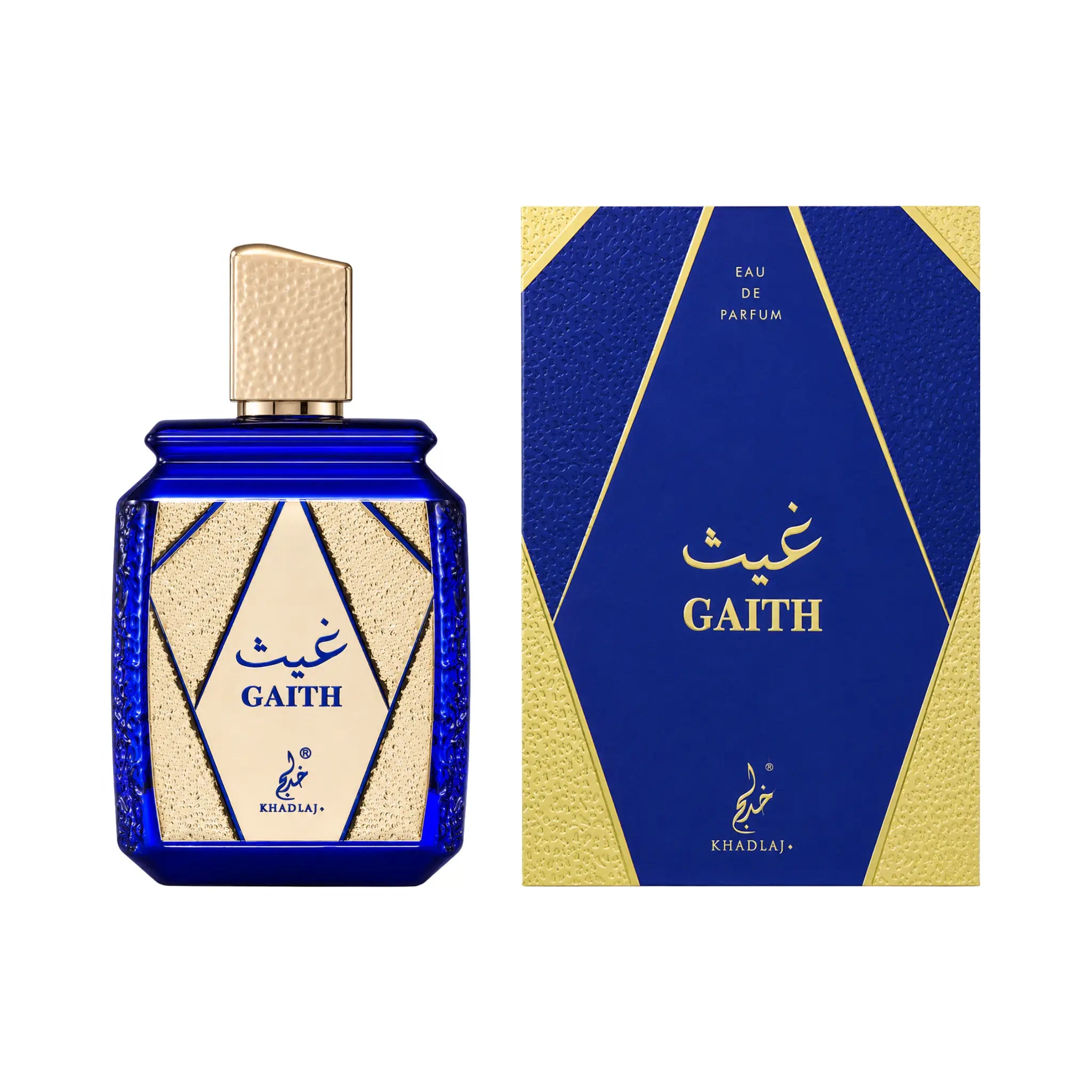 Caja y botella de Gaith Khadlaj Eau de Parfum