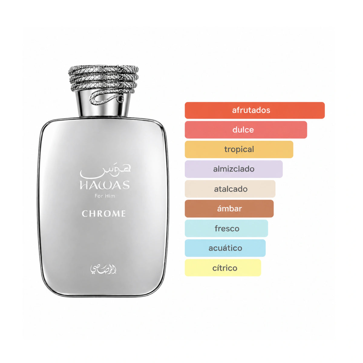 Aroma de Hawas Chrome Rasasi Eau de Parfum