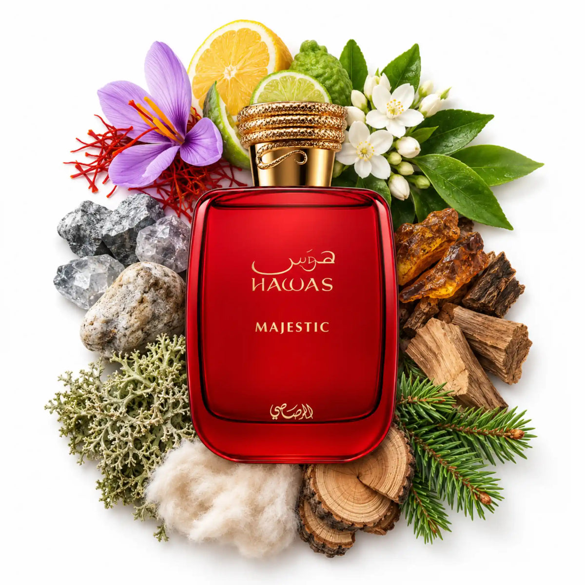 Ingredientes de Hawas Majestic Rasasi Eau de Parfum