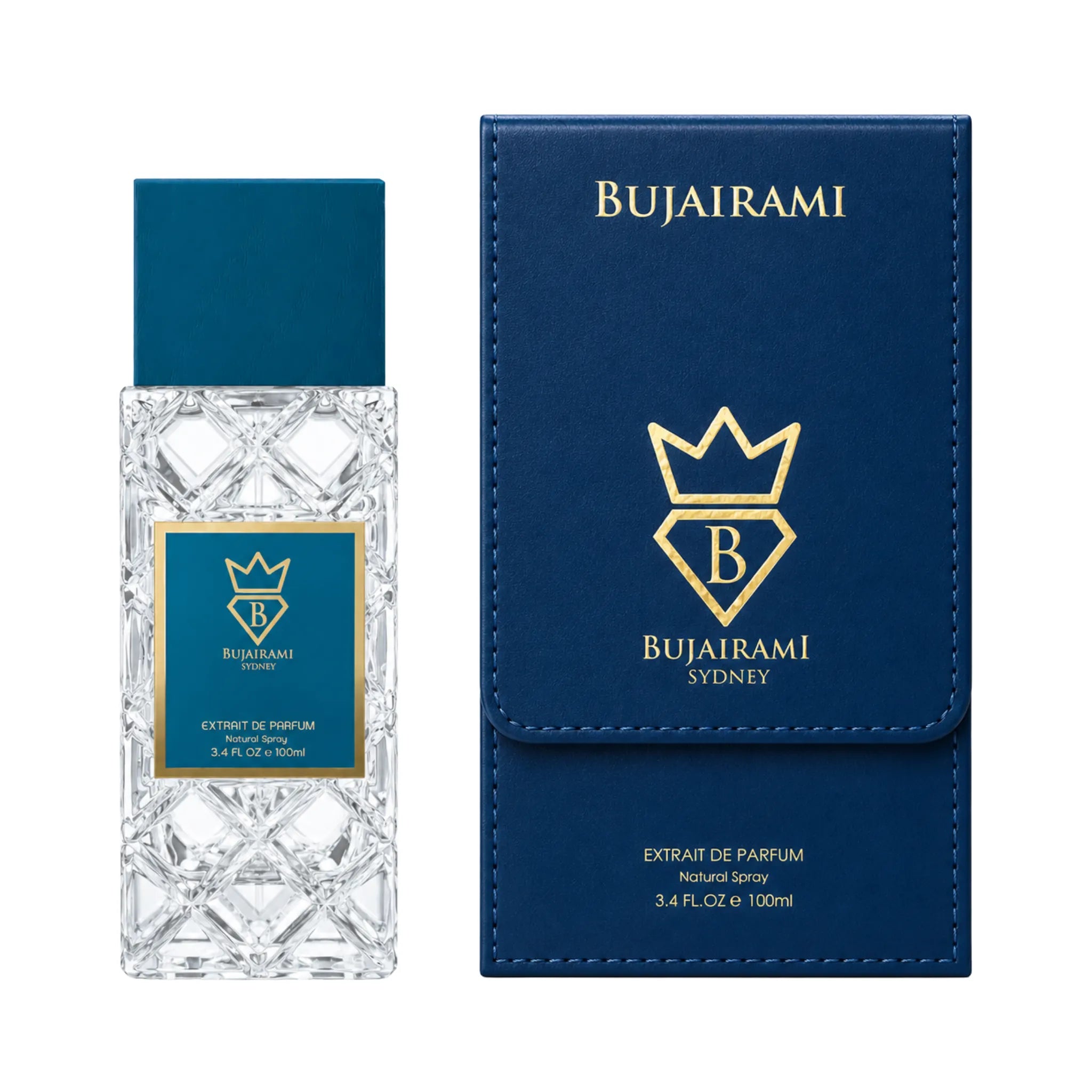 Caja y botella de Hectic Bujairami Extrait de Parfum