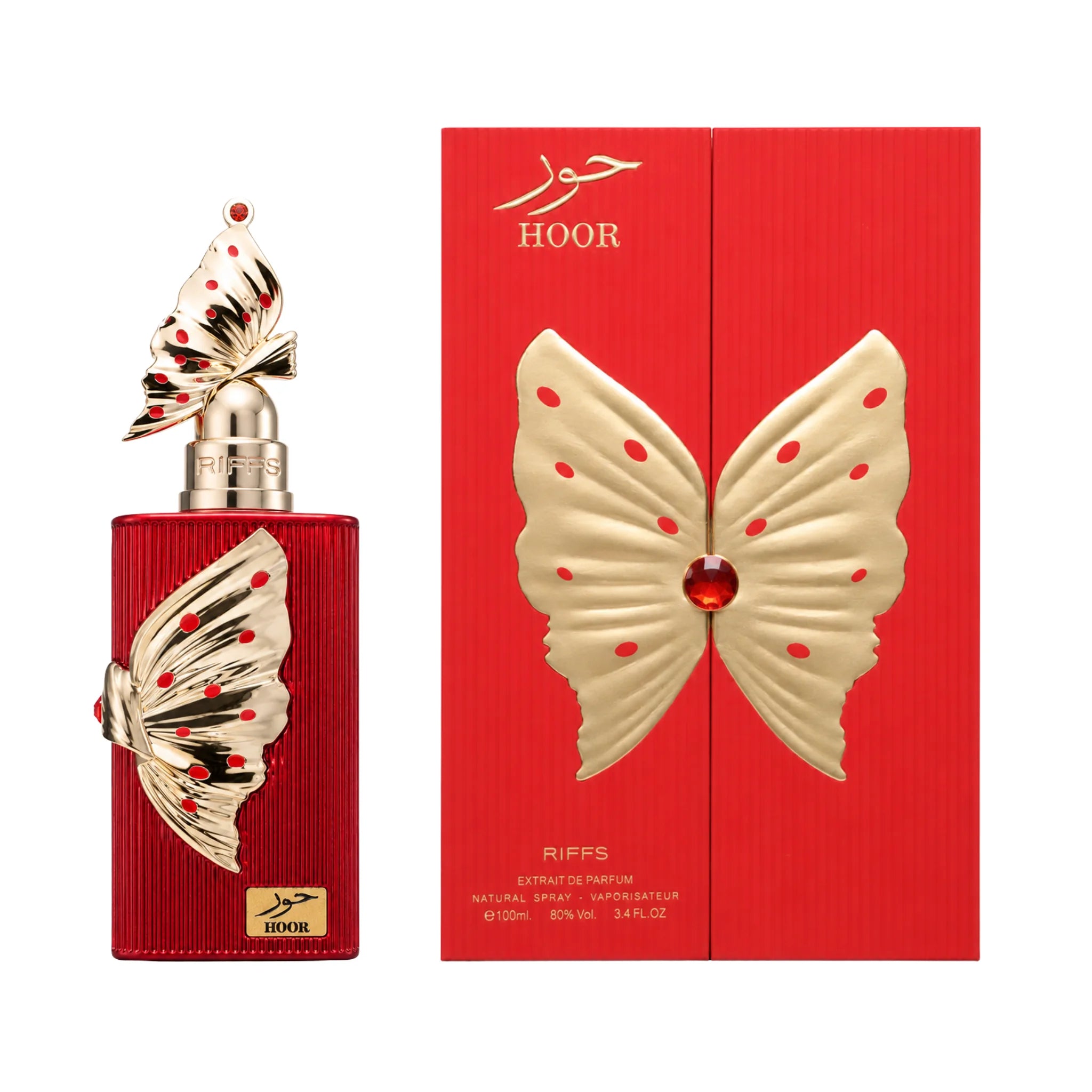 Caja y botella de Hoor Riiffs Extrait de Parfum