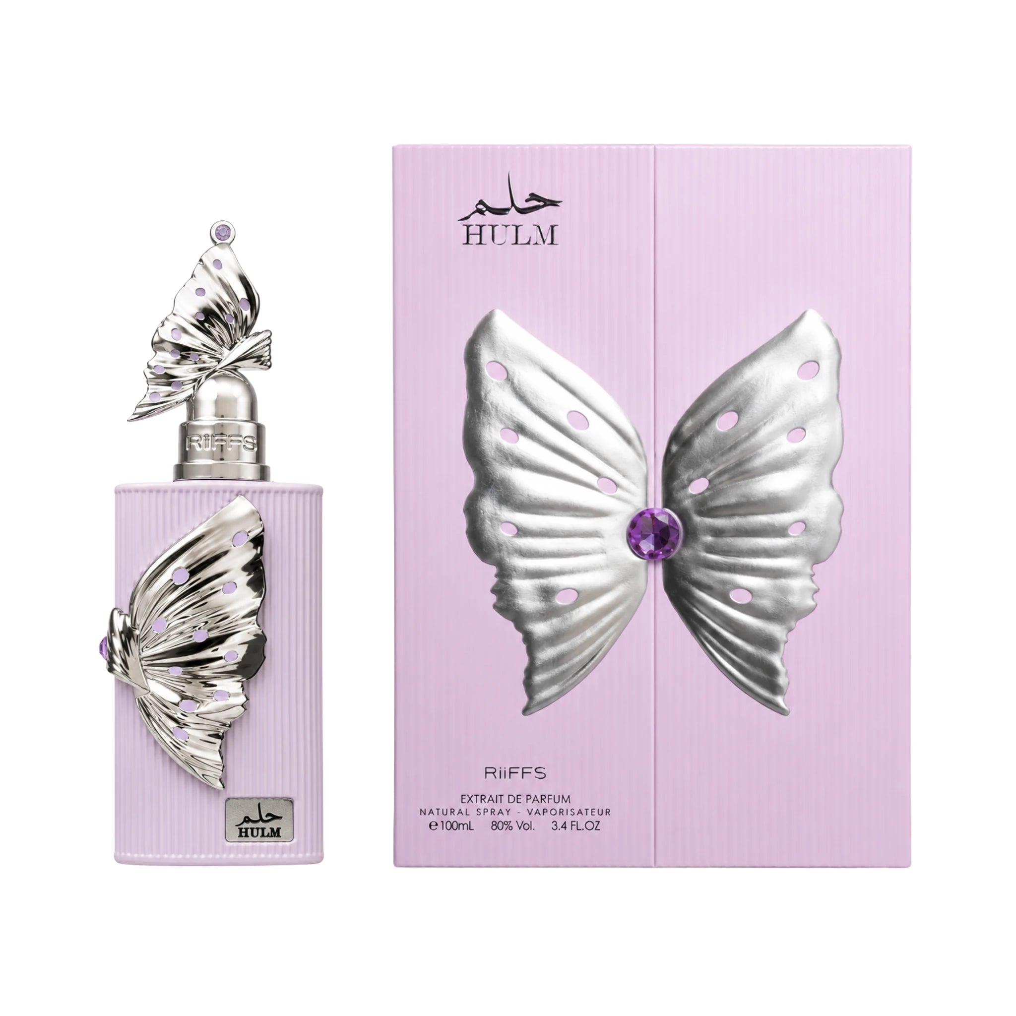 Caja y botella de Hulm Riiffs Extrait de Parfum