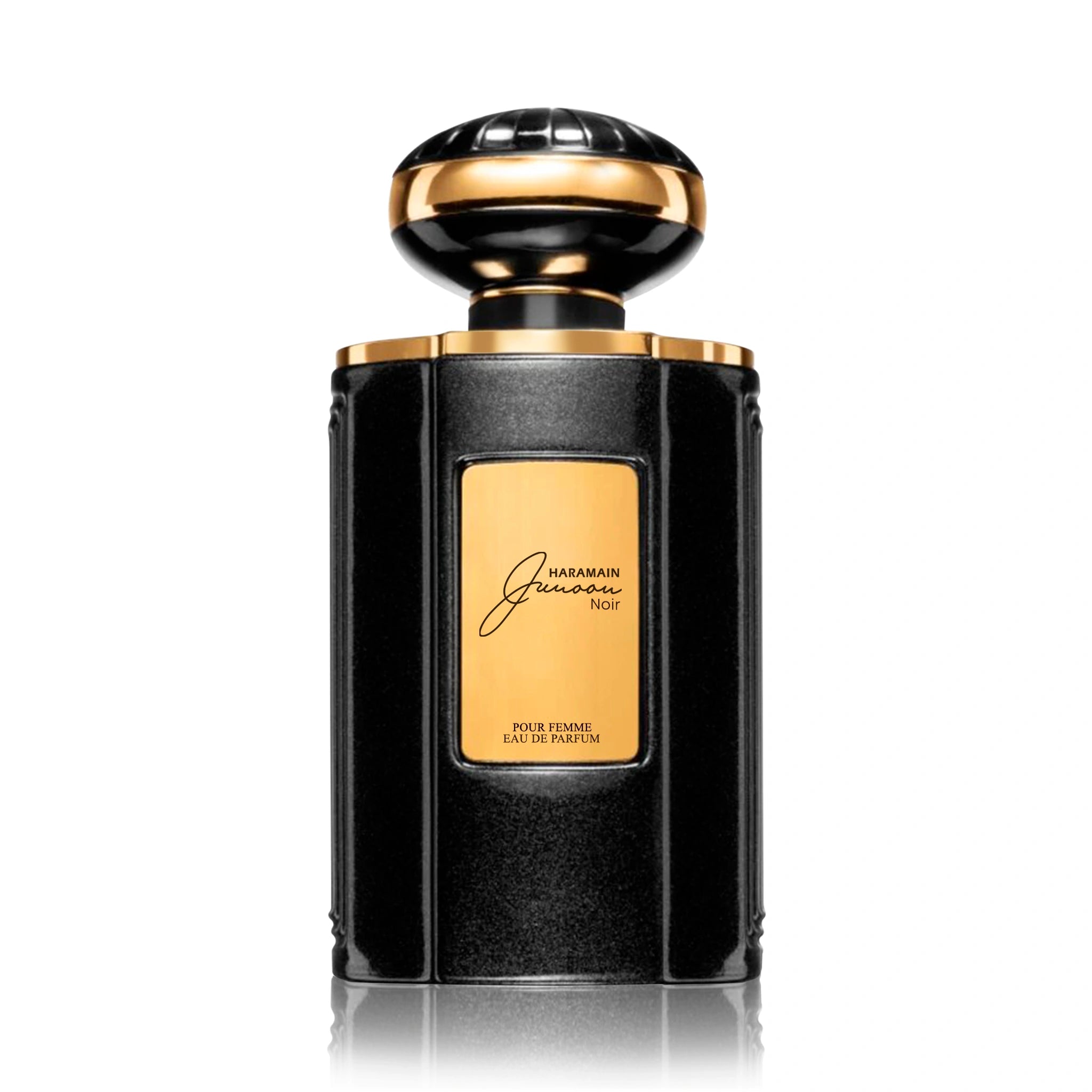 Junoon Noir Al Haramain Eau de Parfum Para Mujer de frente con fondo blanco