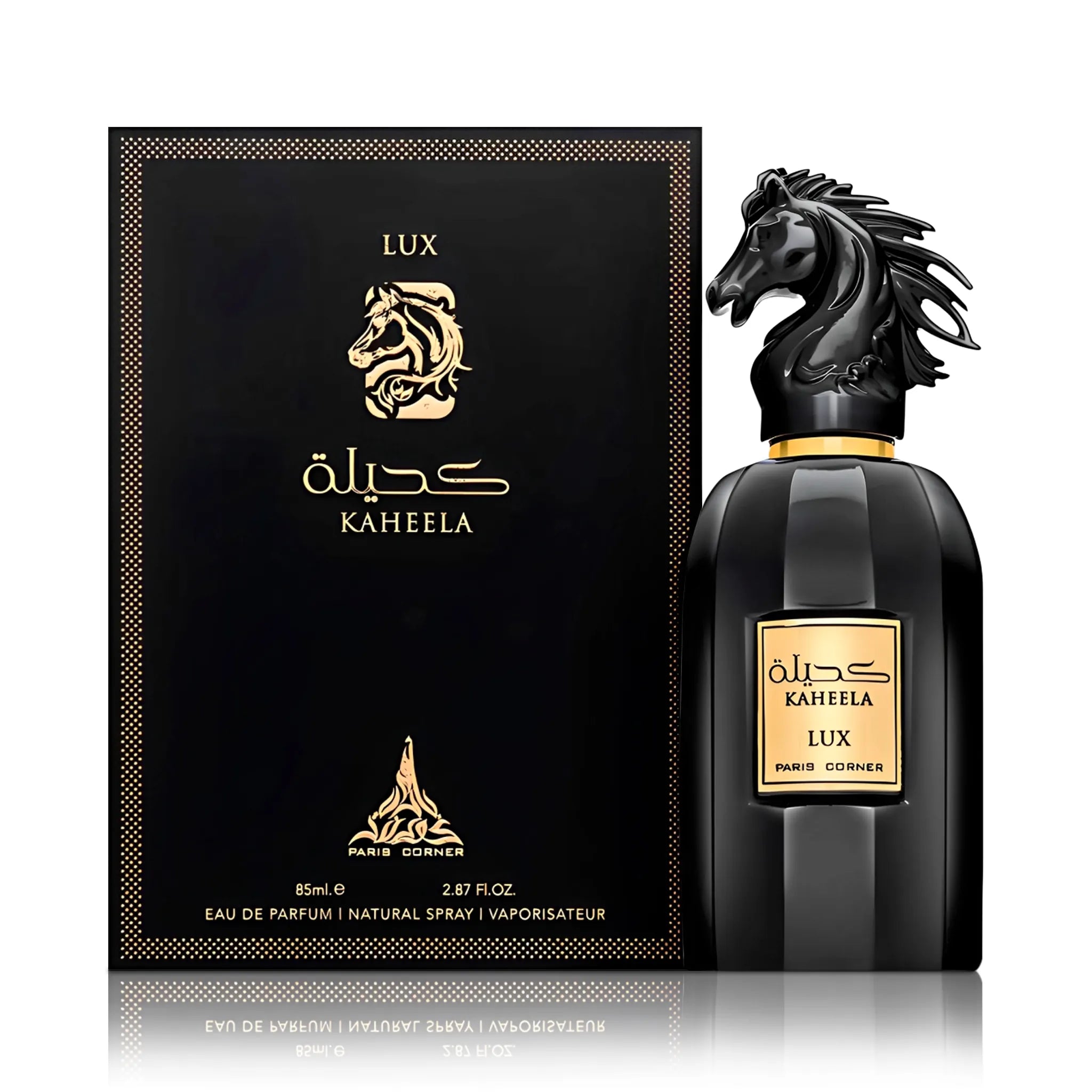 Frasco y caja de Kaheela Lux Paris Corner Eau de Parfum Unisex