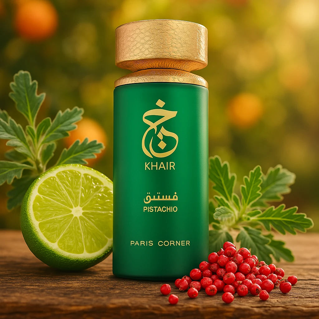 Khair Paris Corner Eau de Parfum Unisex con fondo de lima