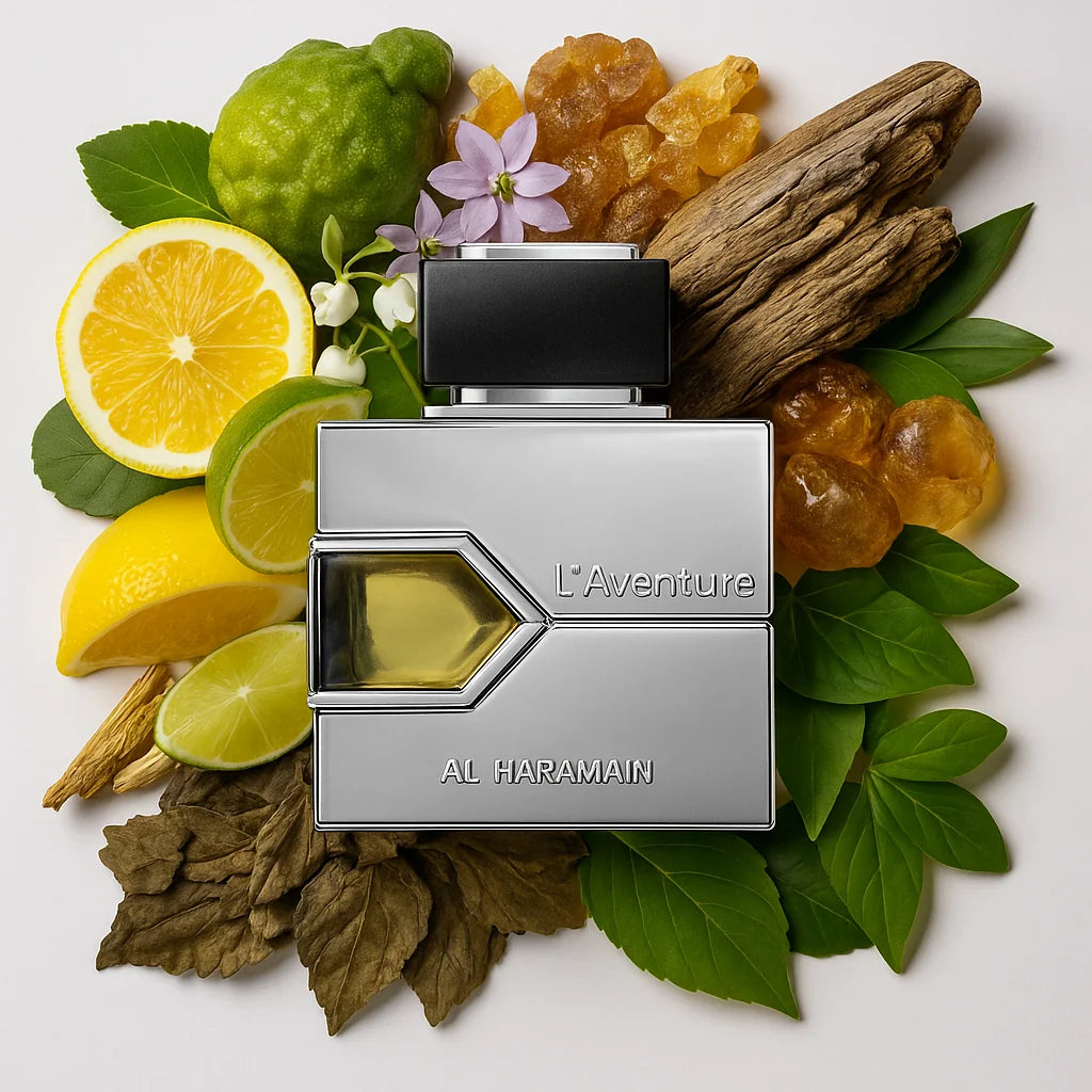 L_Aventure_Al_Haramain_Eau_de_Parfum_Para_Hombre_Fondo_Blanco_Elemi_Limon