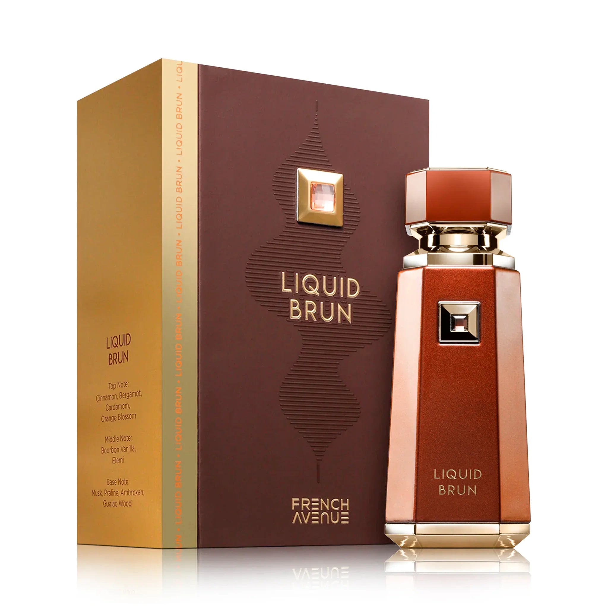 Frasco y caja de Liquid Brun French Avenue Eau de Parfum Para Hombre