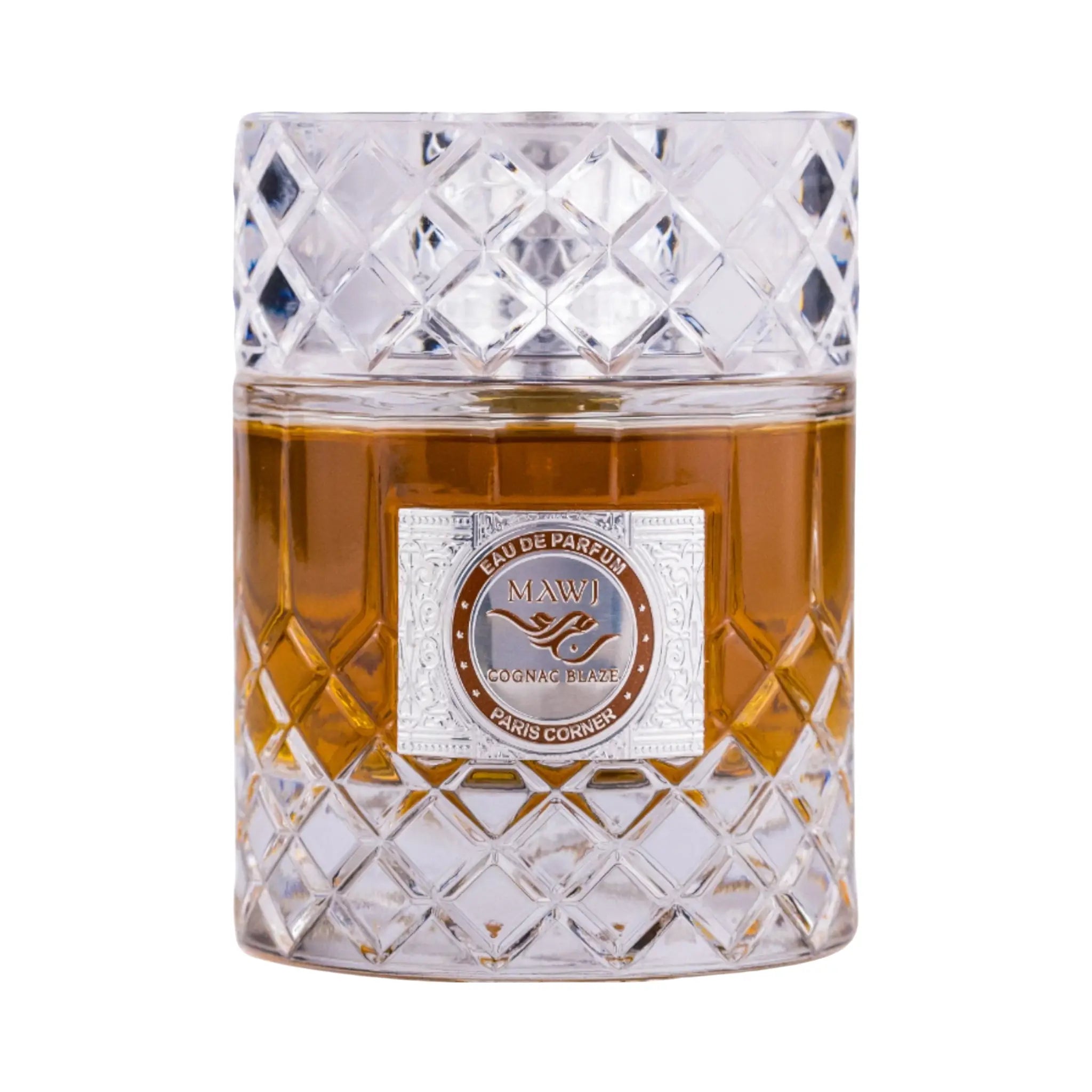 Frasco de Mawj Cognac Blaze Paris Corner Eau de Parfum Unisex