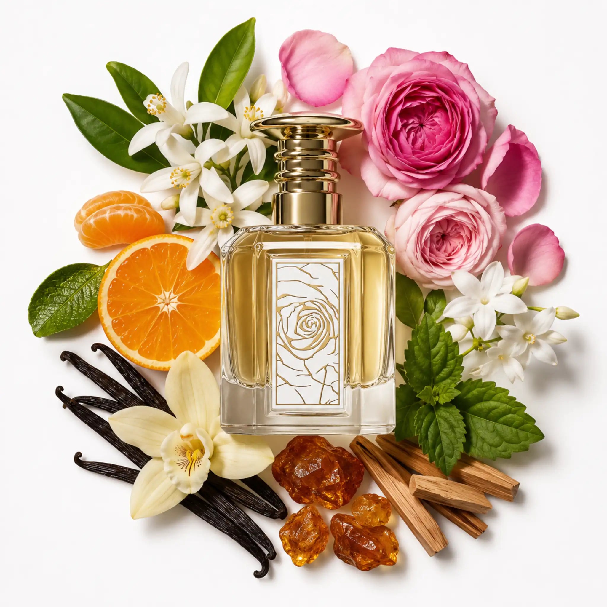 Mazaaji_Lattafa_Eau_de_Parfum_Para_Mujer_Fondo_Blanco_Azahar_Naranja