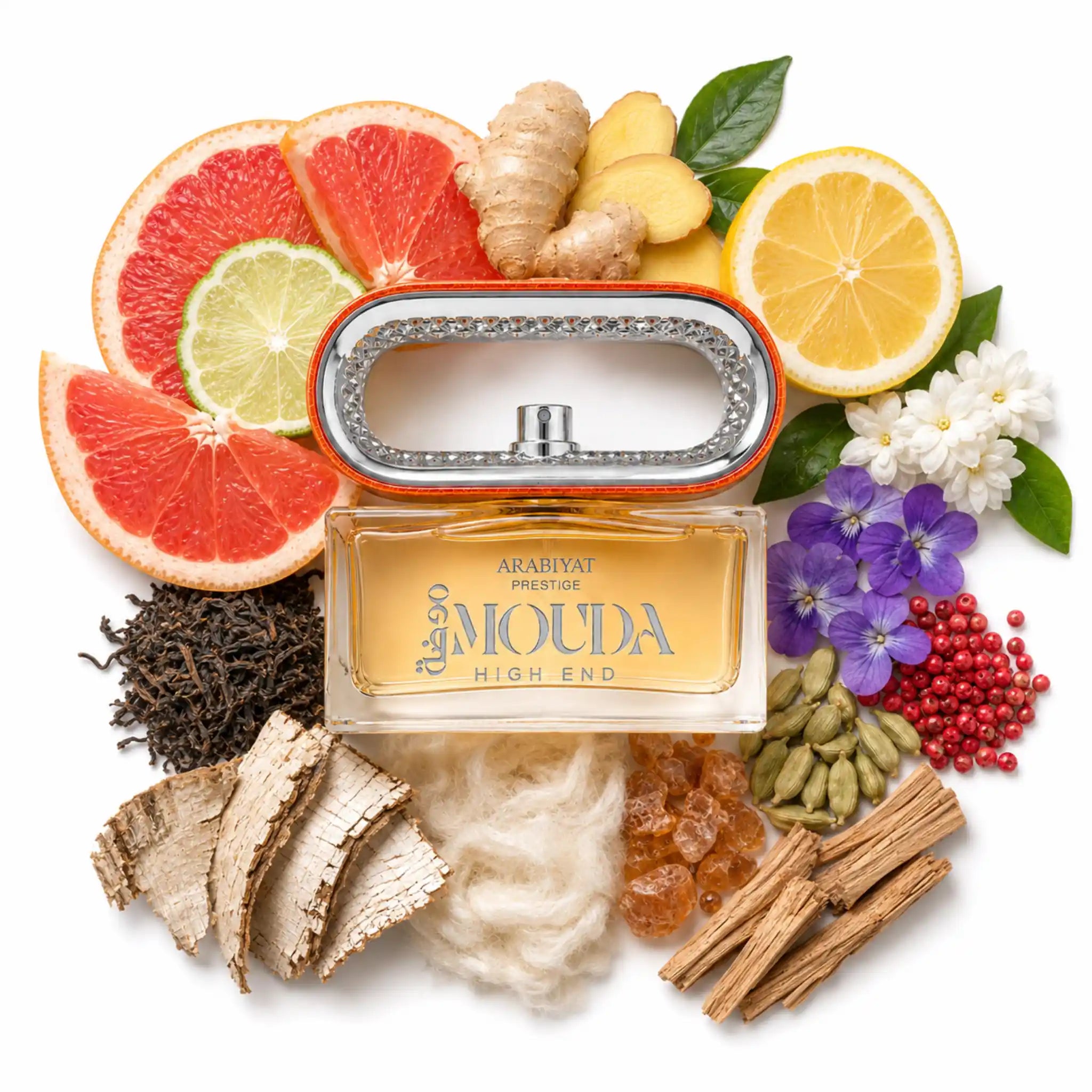 Ingredientes de Mouda High End Arabiyat Prestige Eau de Parfum