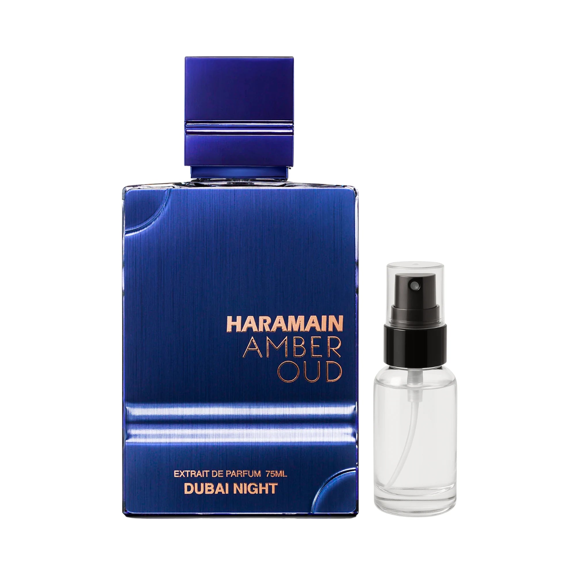 Decant de Amber Oud Dubai Night Al Haramain Extrait de Parfum Para Hombre