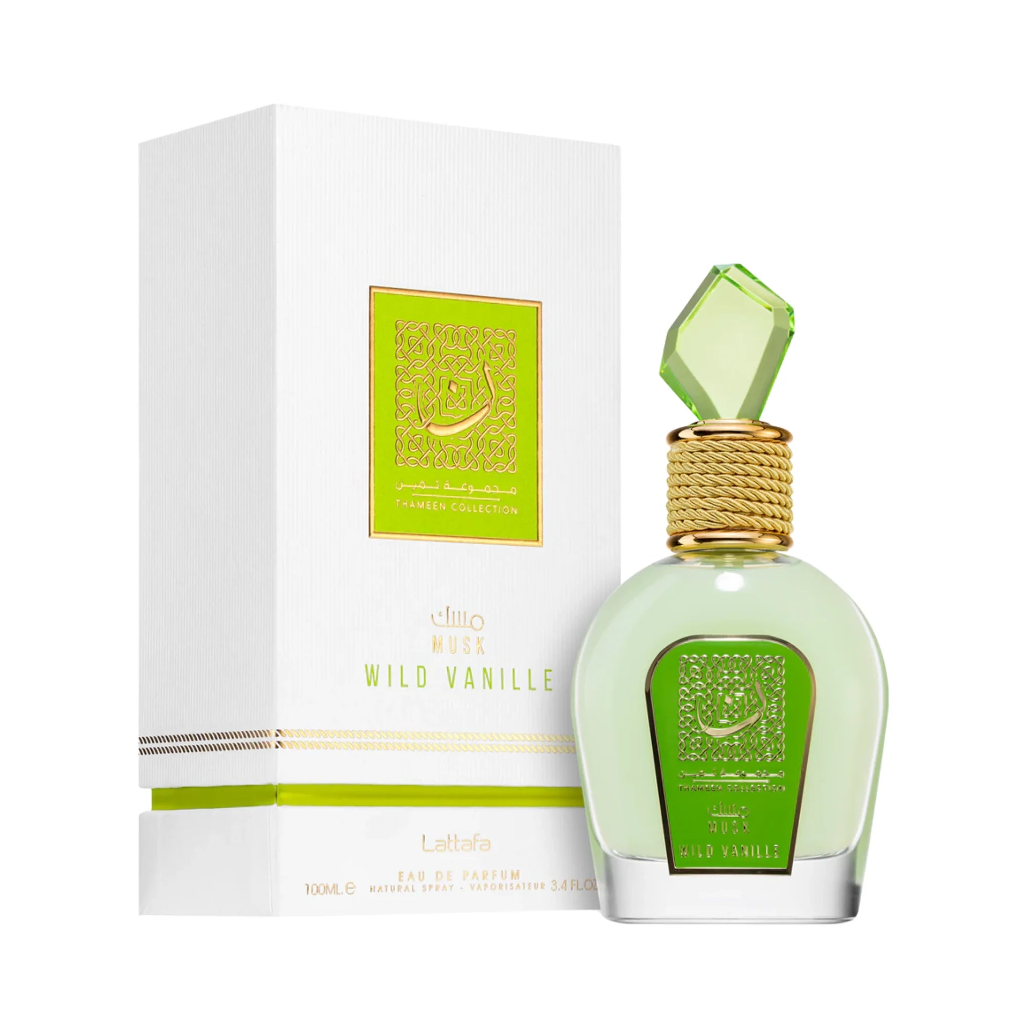 Frasco y caja de Musk Wild Vanile Lattafa Eau de Parfum Para Mujer