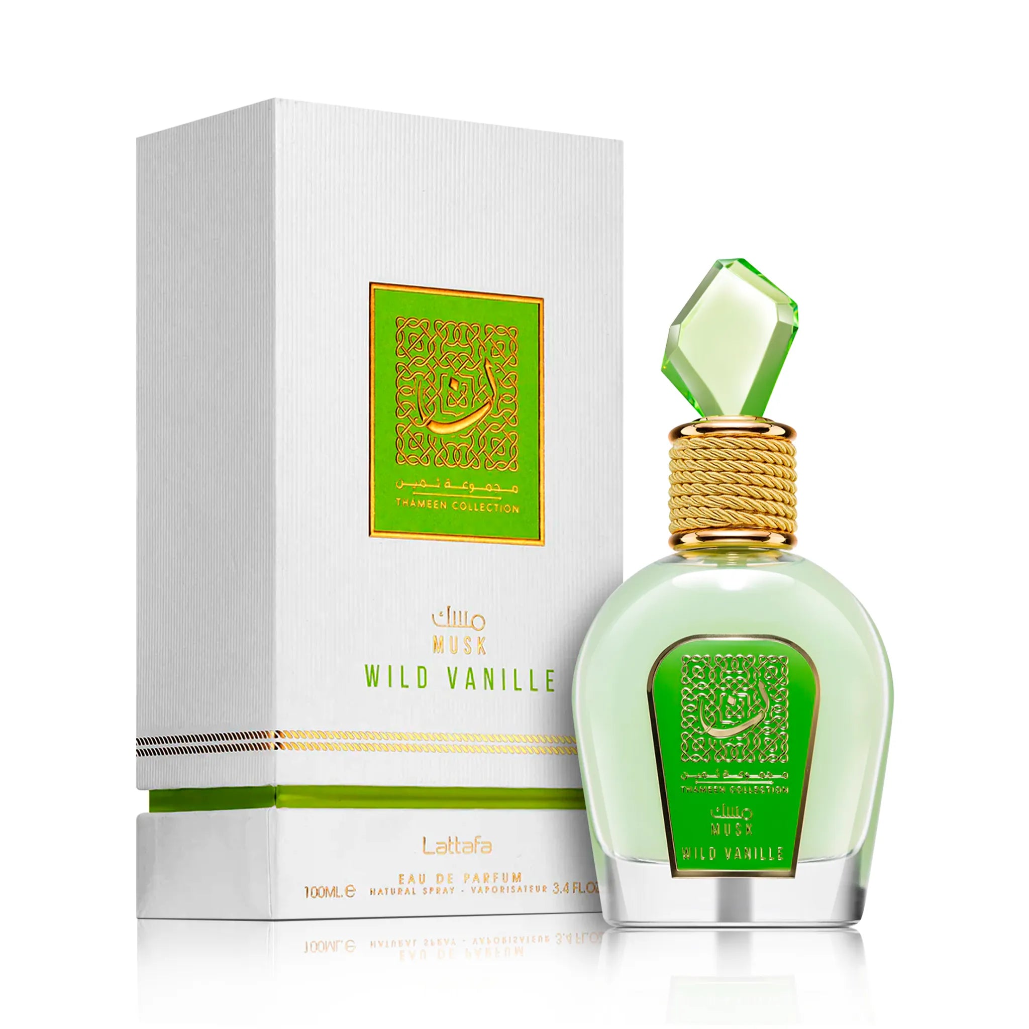 Frasco y caja de Musk Wild Vanile Lattafa Eau de Parfum Para Mujer