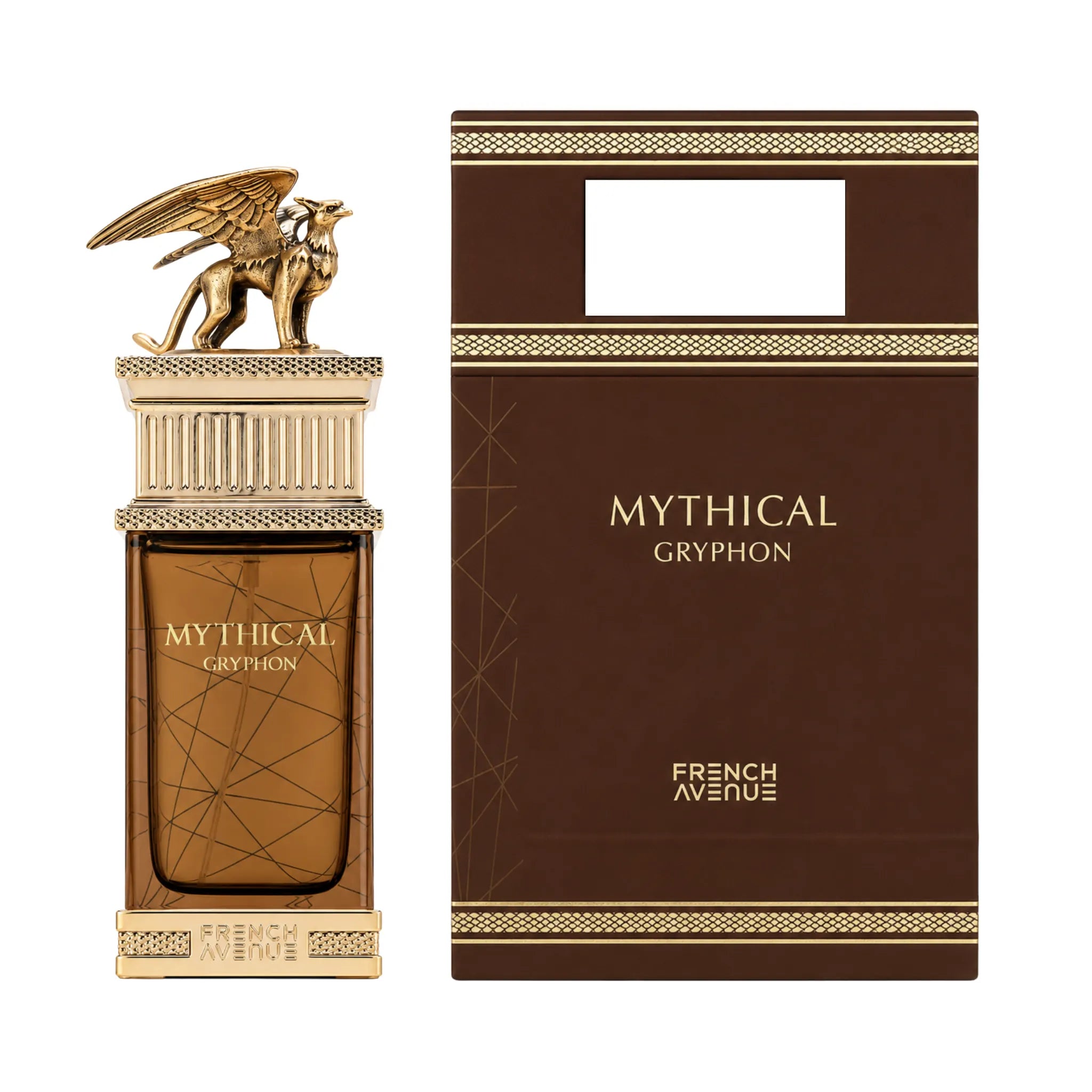 Caja y botella de Mythical Gryphon French Avenue Eau de Parfum