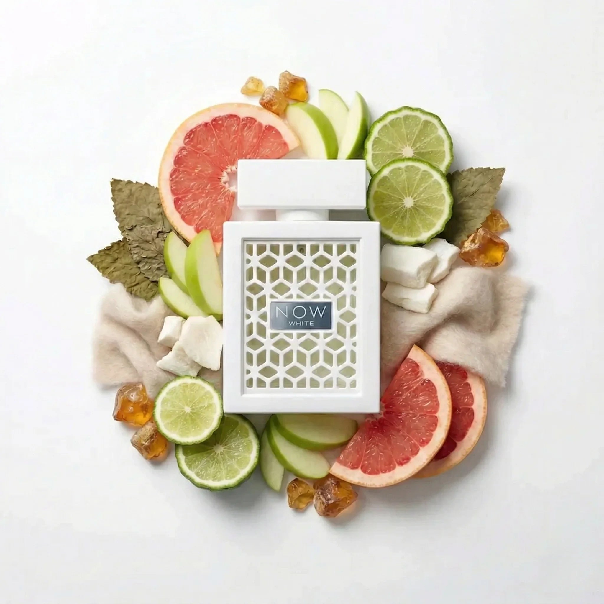 Now_White_Rave_Eau_de_Parfum_Unisex_Fondo_Blanco_Manzana_Bergamota