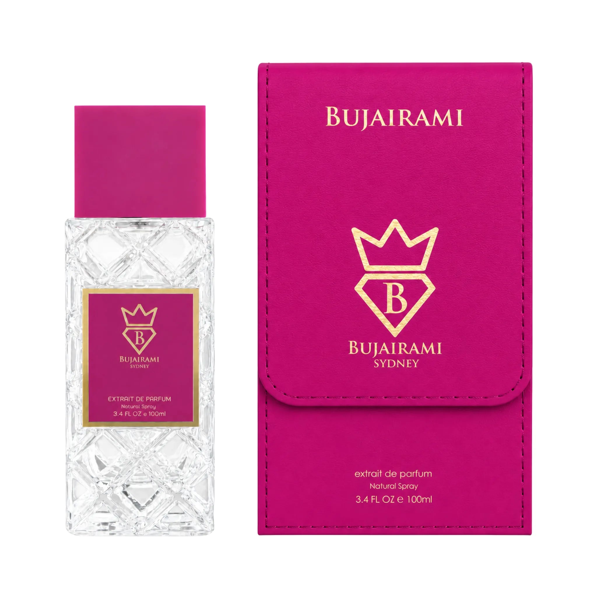 Caja y botella de Ocean Eyes Bujairami Extrait de Parfum