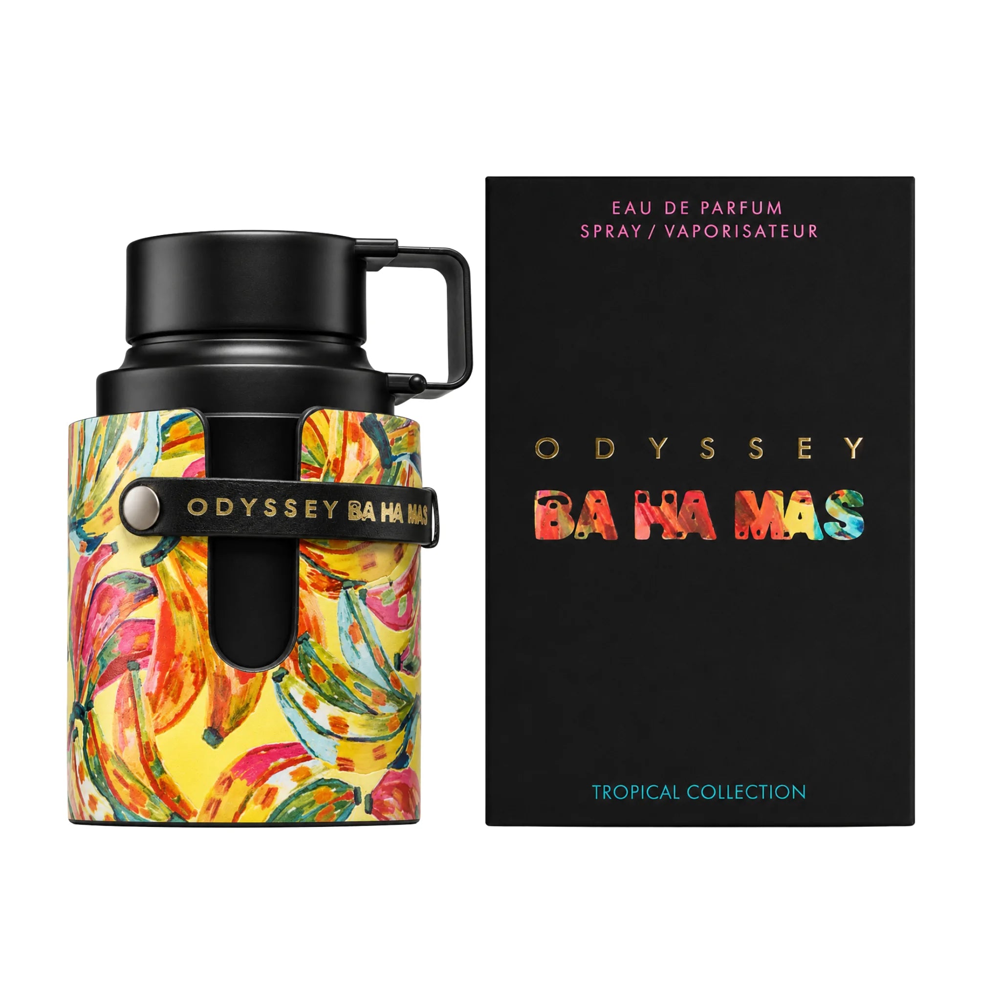 Caja y botella de Odyssey BA HA MAS Armaf Eau de Parfum