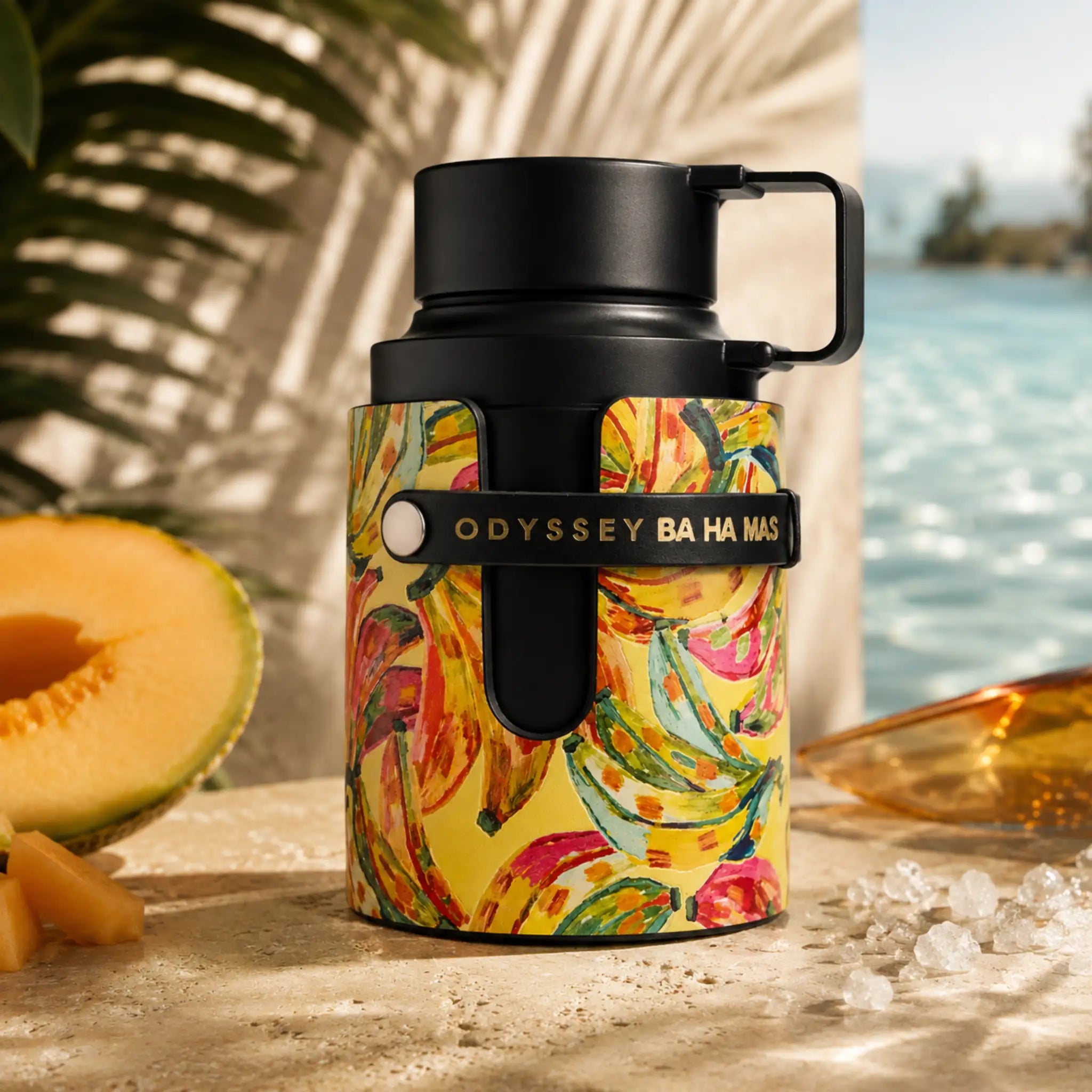 Odyssey BA HA MAS Armaf Eau de Parfum con fondo de mar
