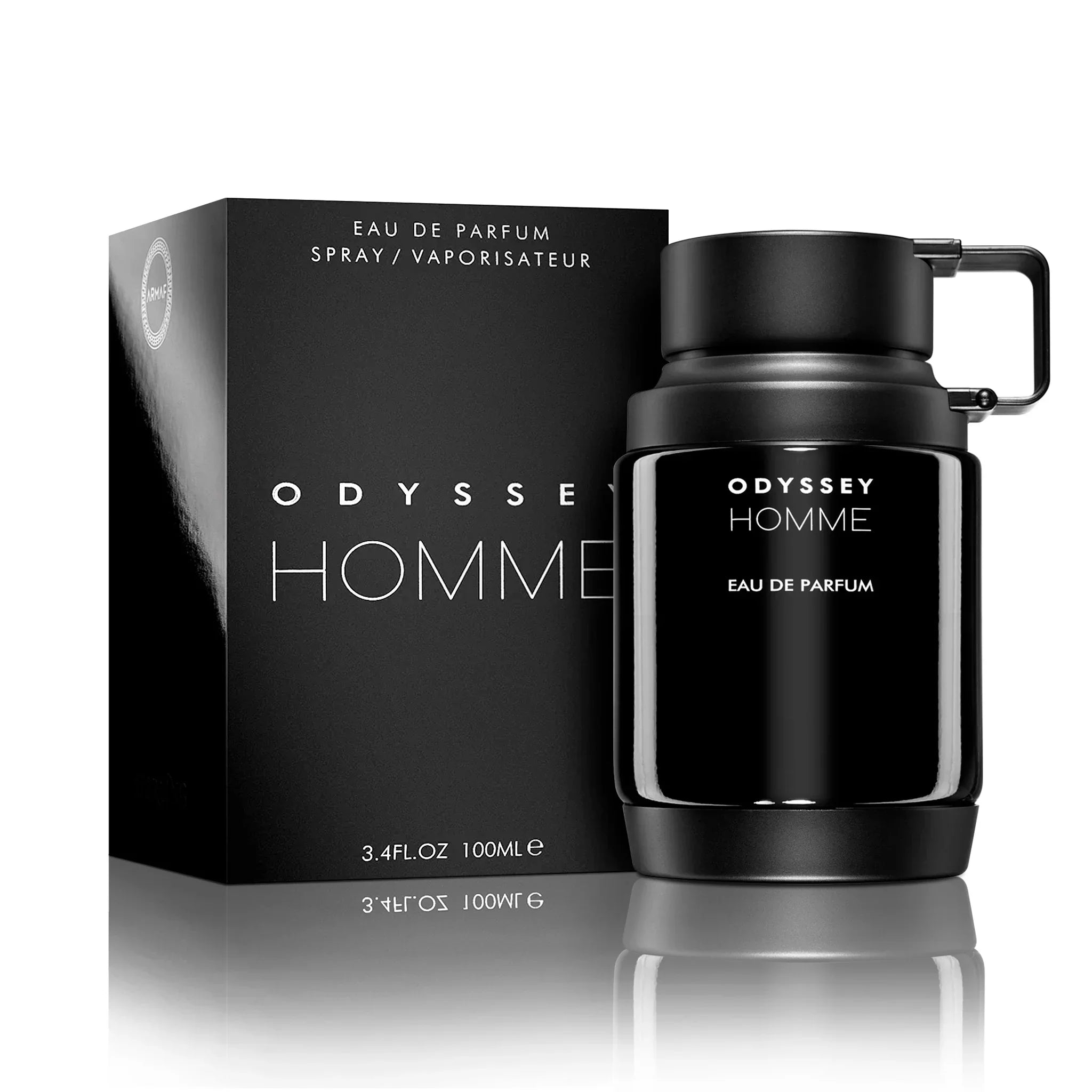 Frasco y caja de Odyssey Homme Armaf Eau de Parfum Para Hombre