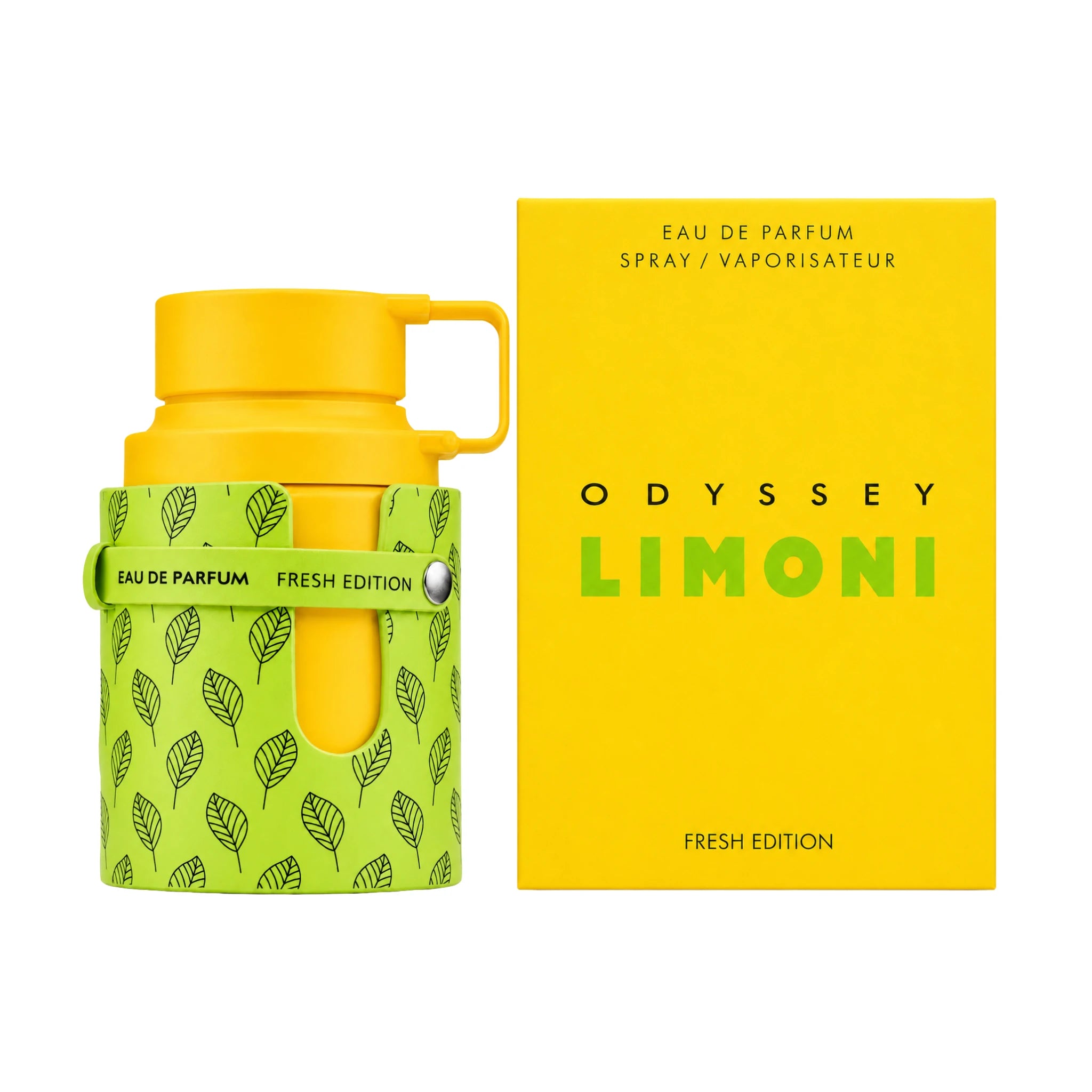 Caja y botella de Odyssey Limoni Fresh Armaf Eau de Parfum