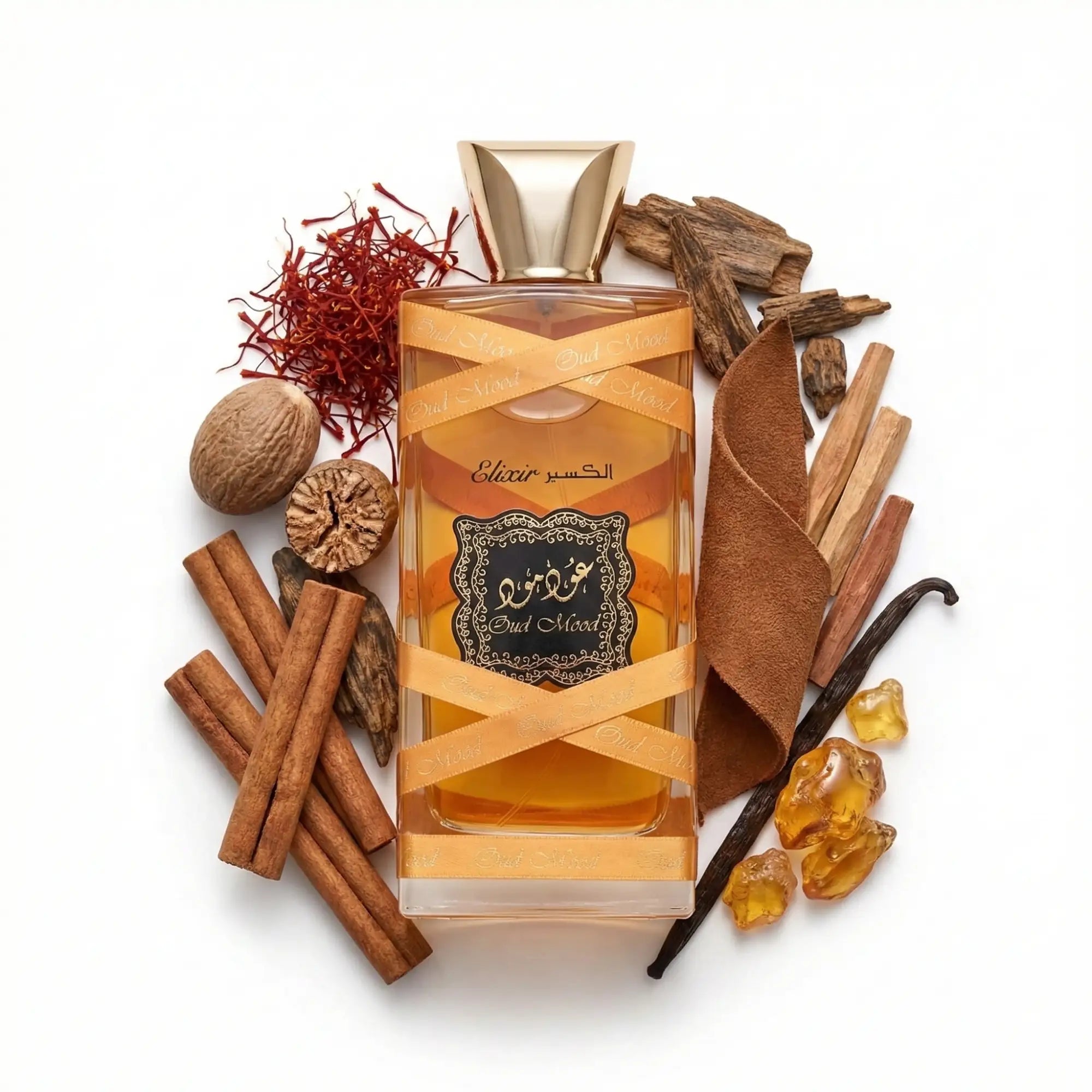 Oud_Mood_Elixir_Lattafa_Eau_de_Parfum_Unisex_Fondo_Blanco_Canela_Nuez