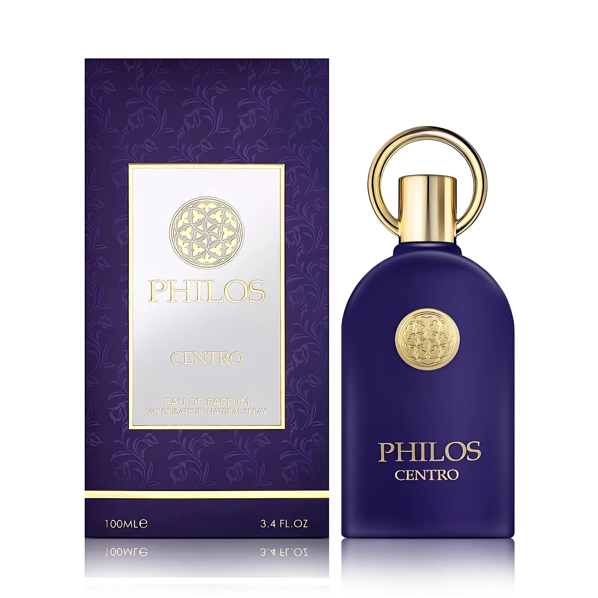 Frasco y caja de Philos Centro Maison Alhambra Eau de Parfum Para Mujer