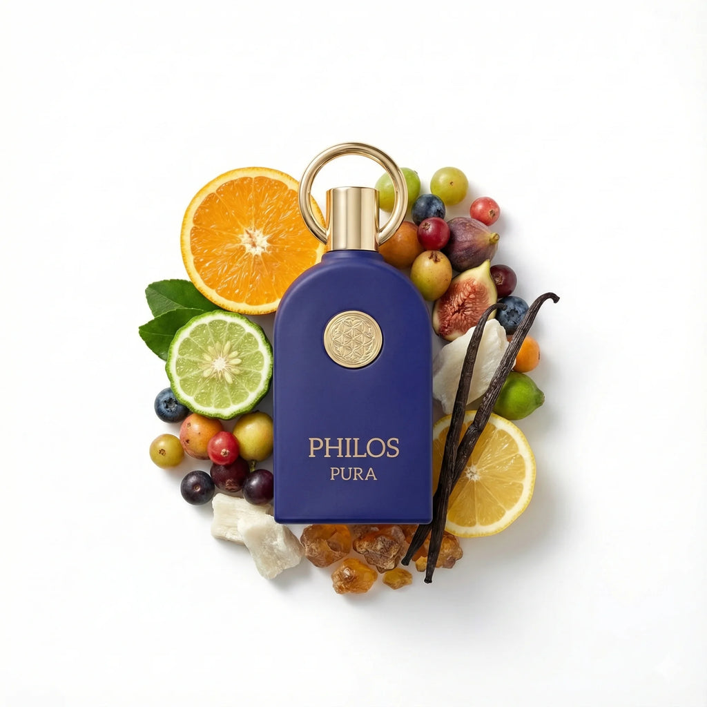 Philos_Pura_Maison_Alhambra_Eau_de_Parfum_Unisex_Fondo_Blanco_Frutas_Limon