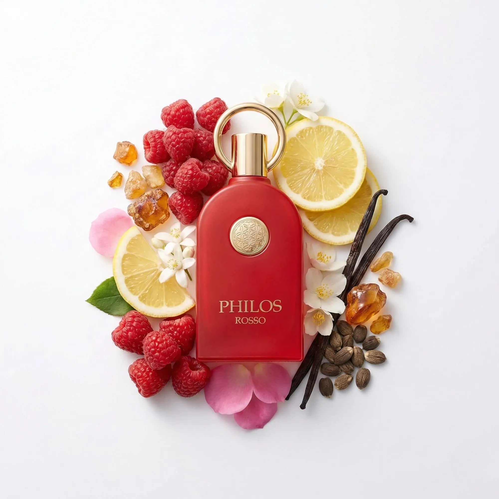 Philos_Rosso_Maison_Alhambra_Eau_de_Parfum_Unisex_Fondo_Blanco_Jazmin_Rosa