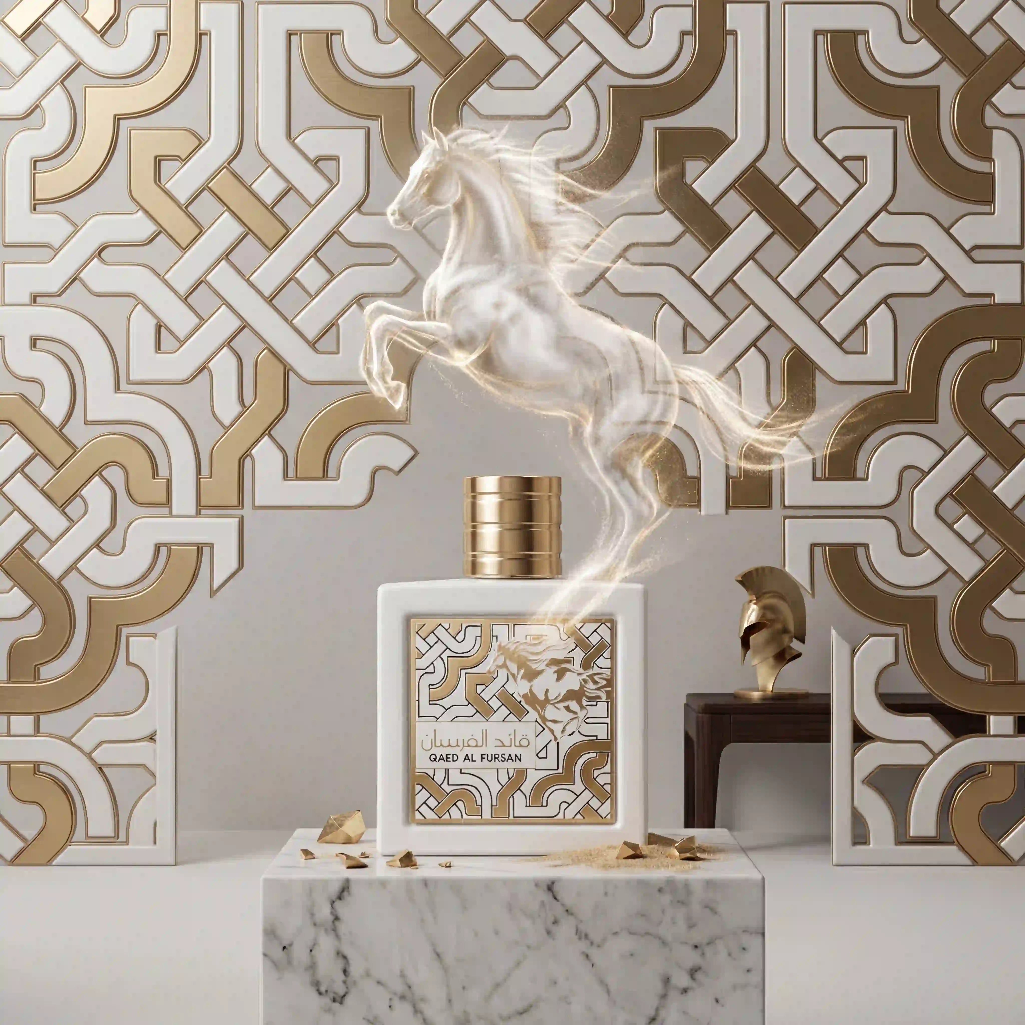 Qaed_Al_Fursan_Unlimited_Lattafa_Eau_de_Parfum_Unisex_fondo_creativo