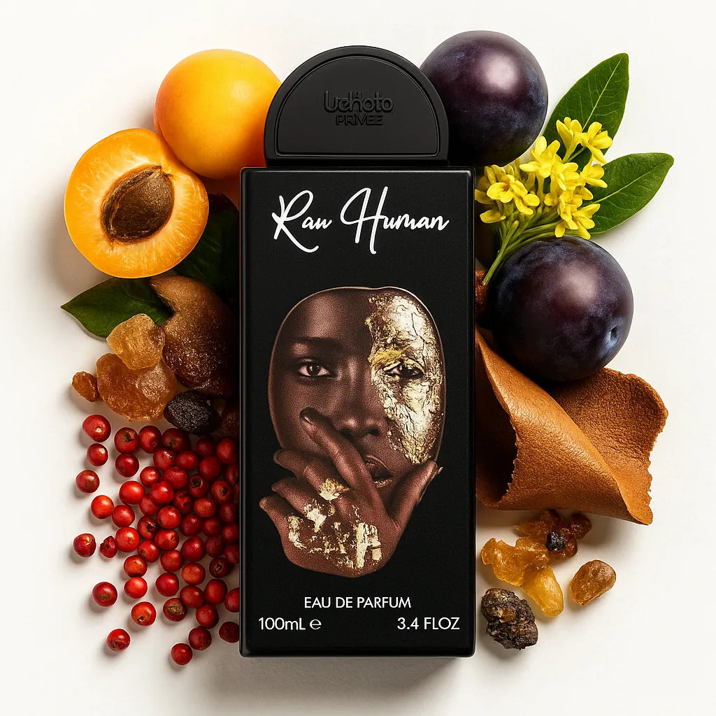 Raw_Human_Lattafa_Eau_de_Parfum_Unisex_Fondo_Blanco_Chabacano_Ciruela