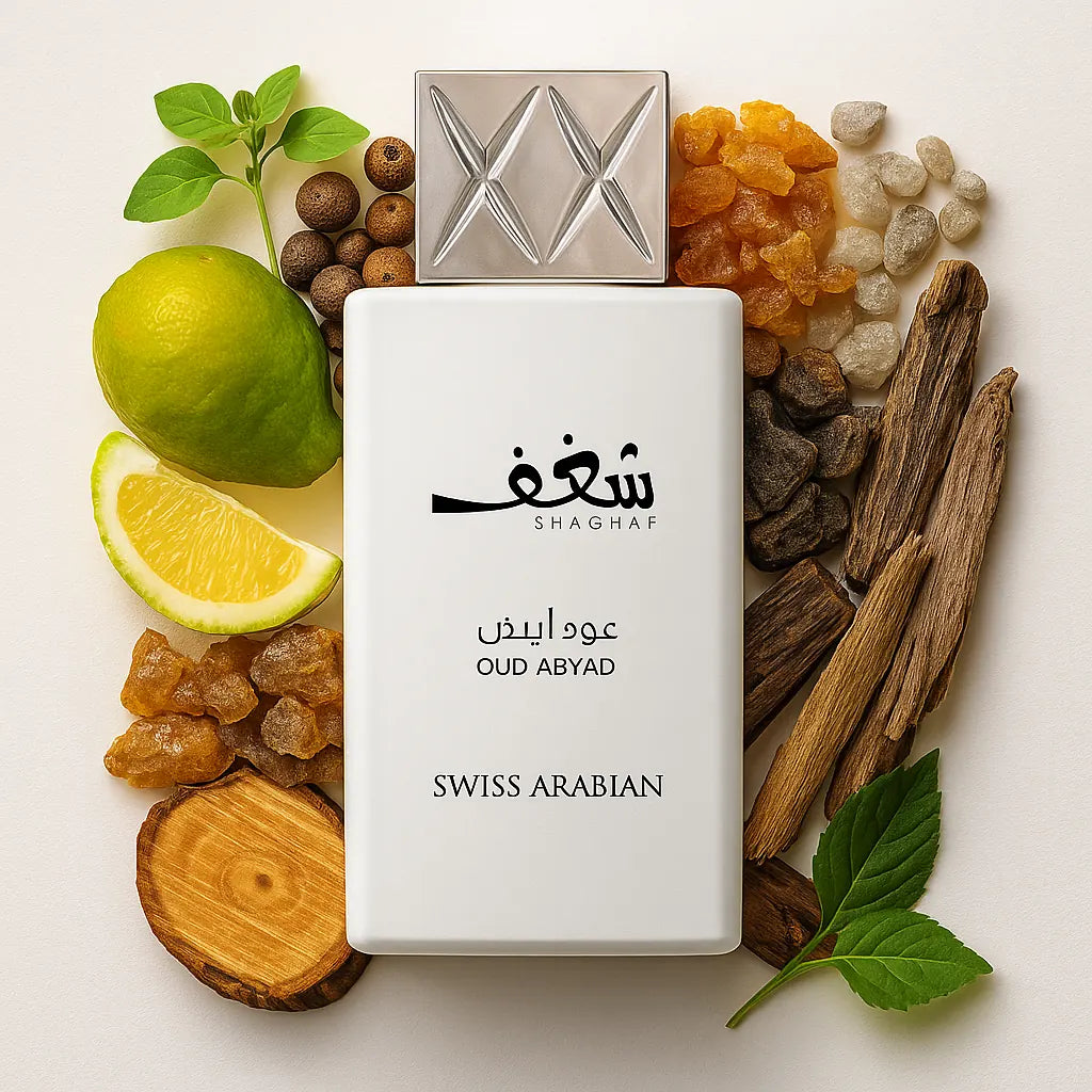 Shaghaf_Oud_Abyad_Swiss_Arabian_Eau_de_Parfum_Unisex_Fondo_Blanco_Oregano_Pimienta