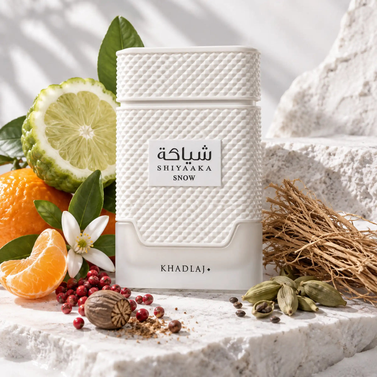 Fondo creativo de Shiyaaka Snow Khadlaj Eau de Parfum